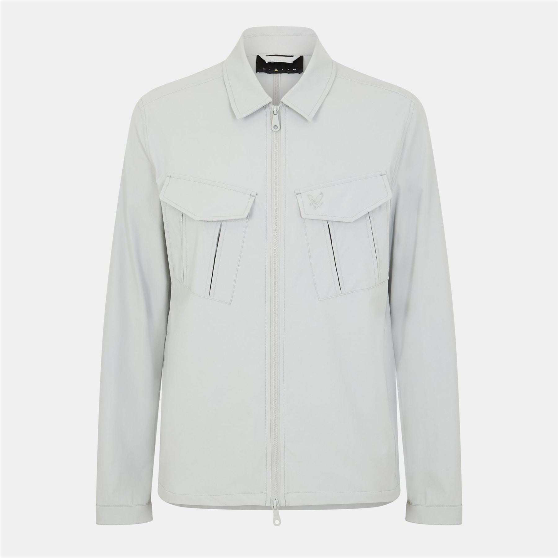 Lyle and Scott Solid Patterned Snap Button Overshirt