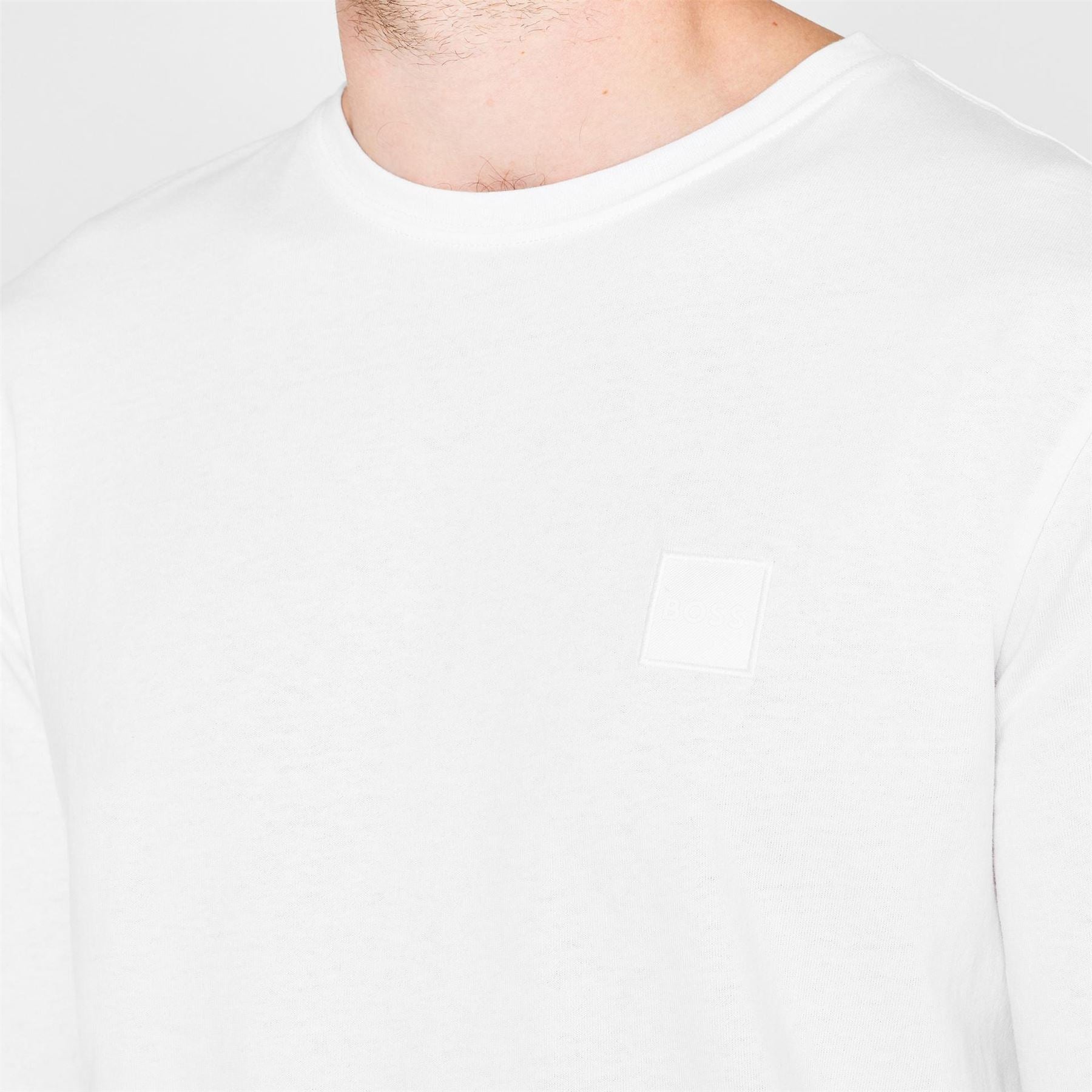 Boss Tacks Long Sleeve T-Shirt, Tonal Logo Badge