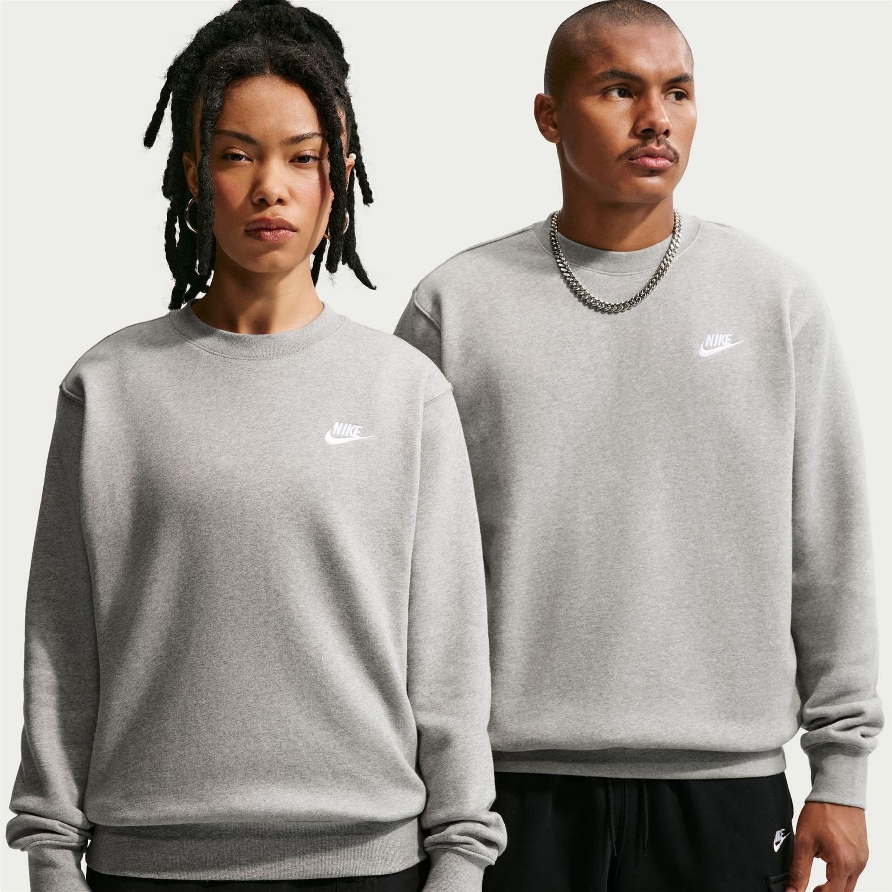 Nike Wordmark Crew Neck Long Sleeve Sweatshirt