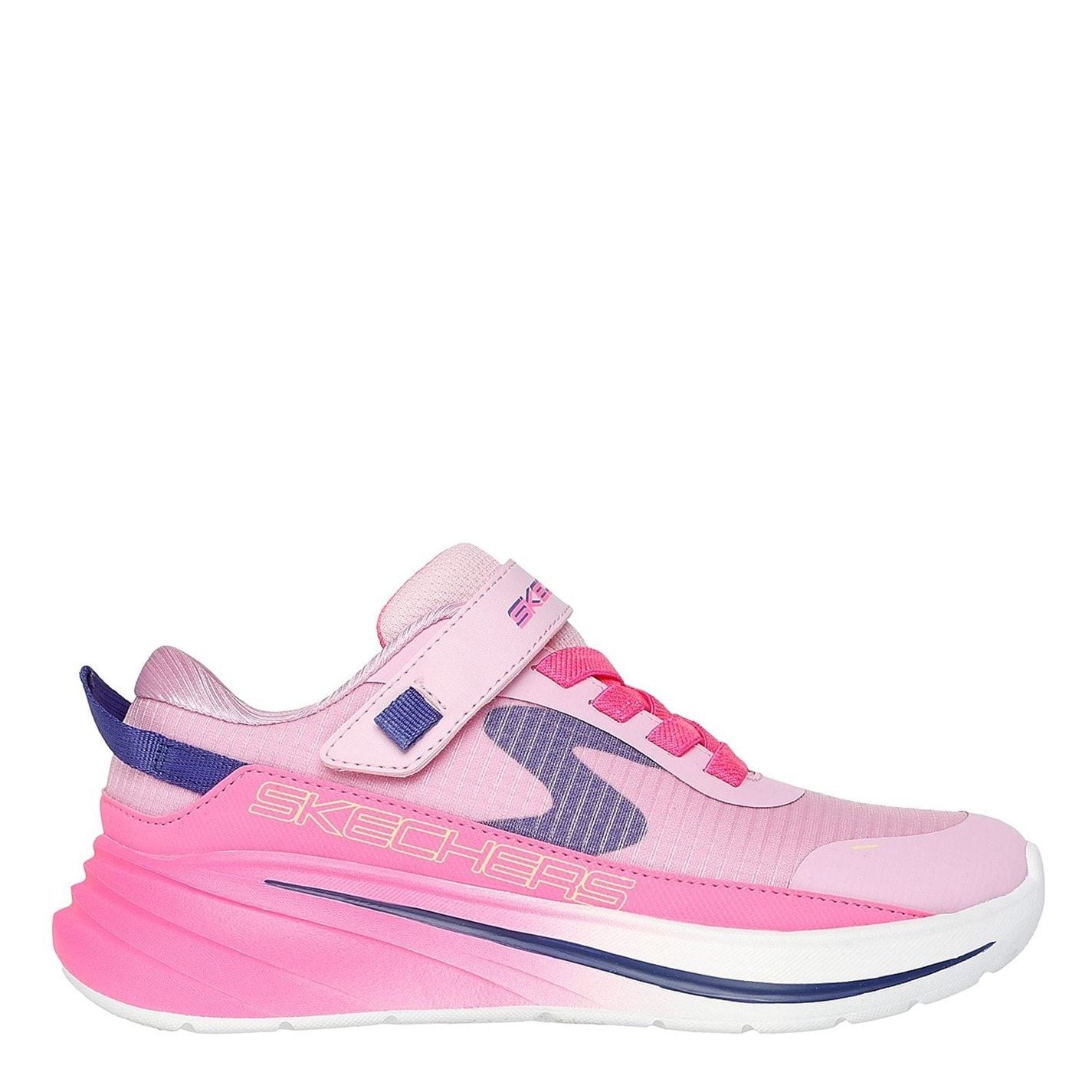 Skechers Gore And Strap Sneaker W Mono Mesh Runners Girls