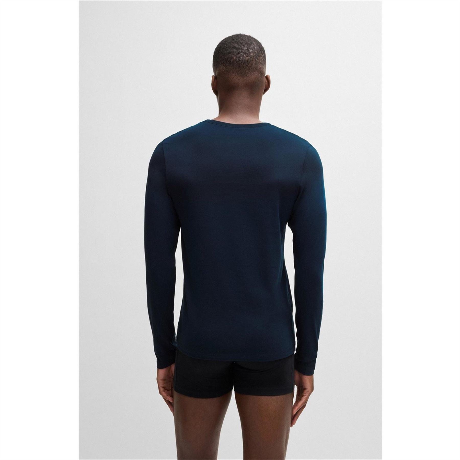 Boss 3 Pack Crew Neck Long Sleeve Regular Fit T-Shirt
