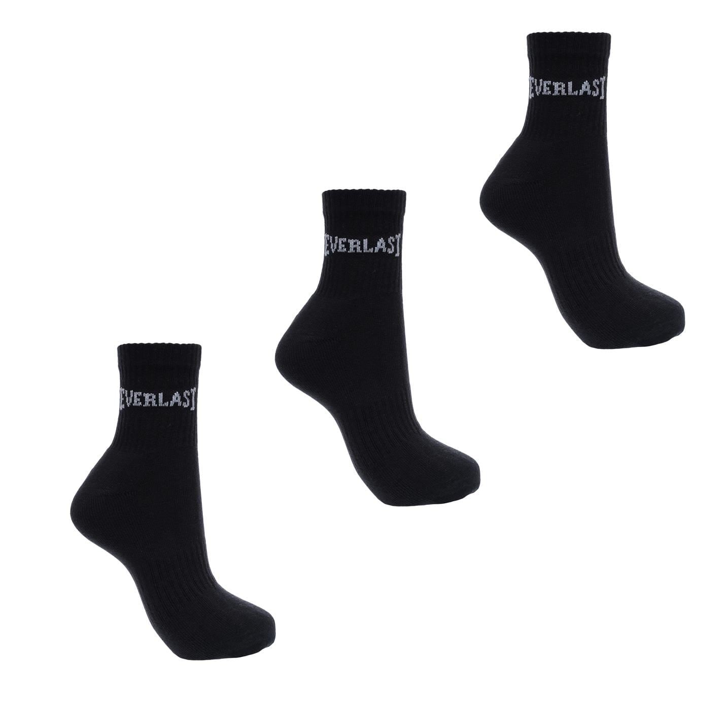 Everlast Mens Quarter Sock 3 Pack