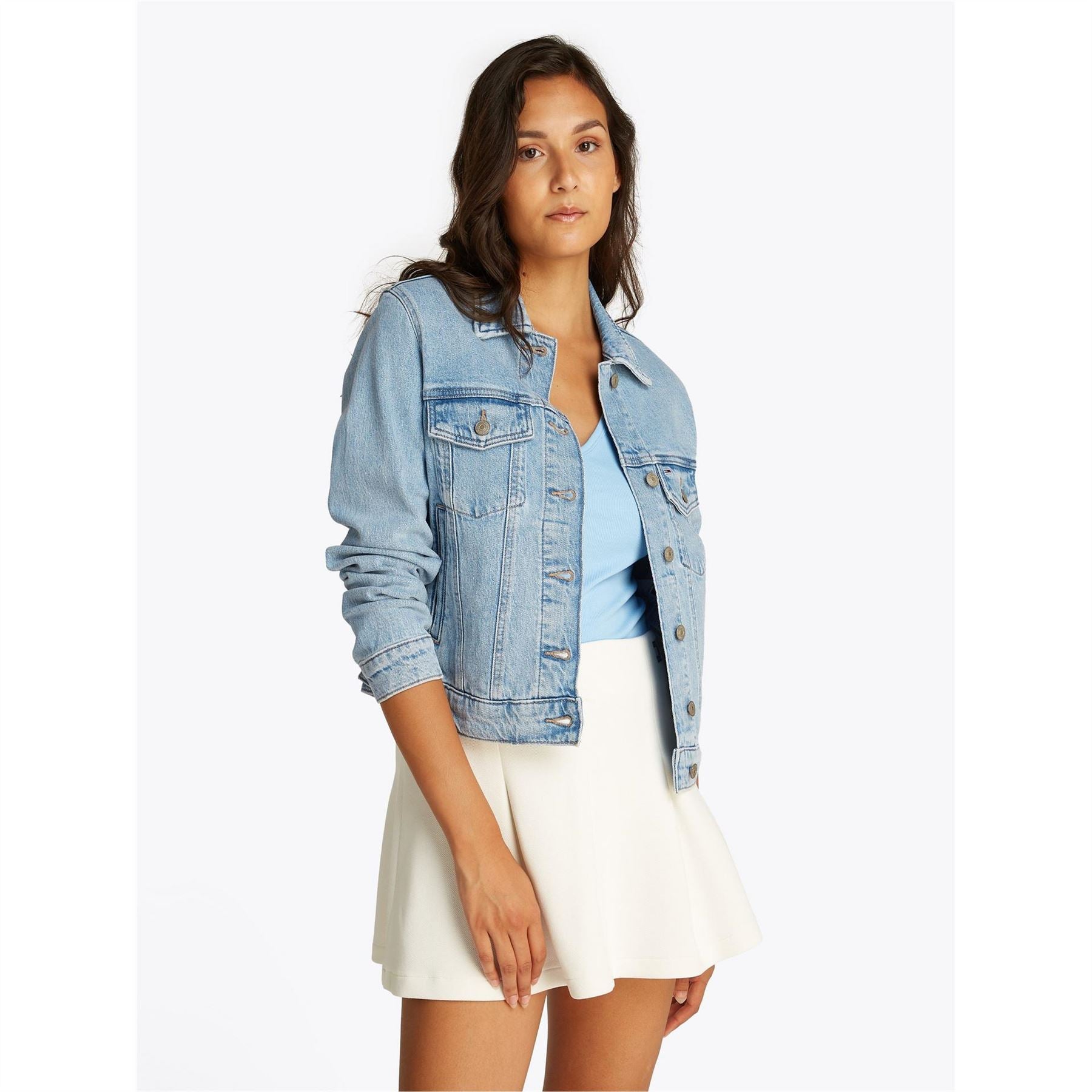 Tommy Jeans Solid Patterned Trucker Jacket