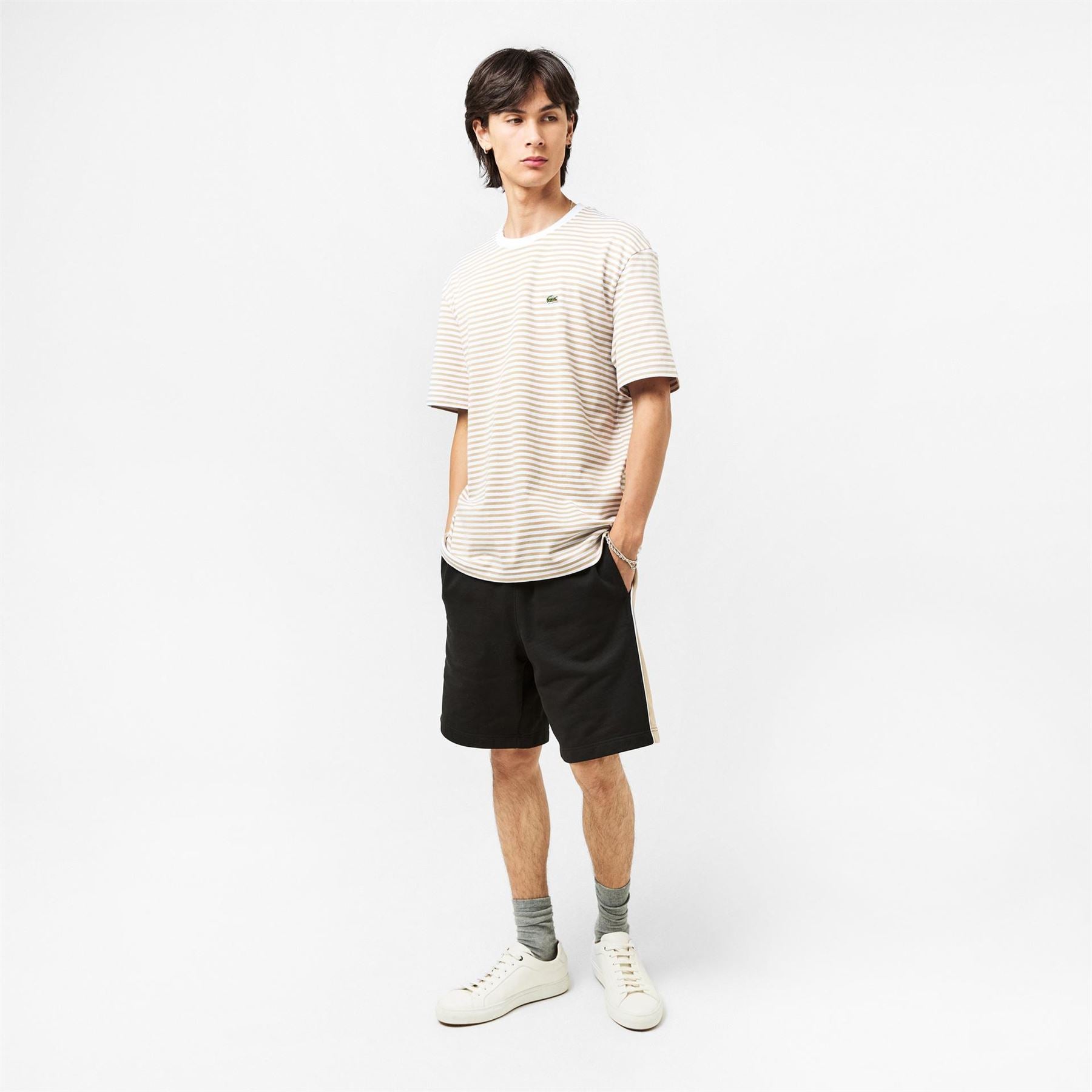 Lacoste Denim Bermuda Shorts with Elasticated Waistband