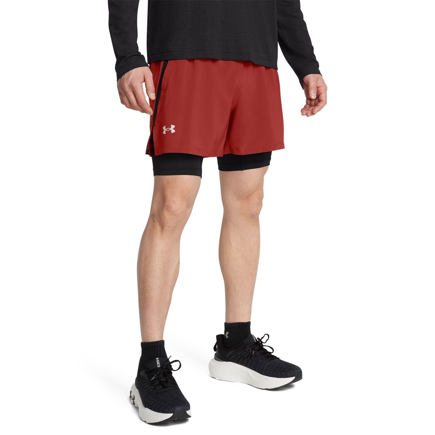 Under Armour Mens Armour Ua Launch 2 In 1 7 Shorts
