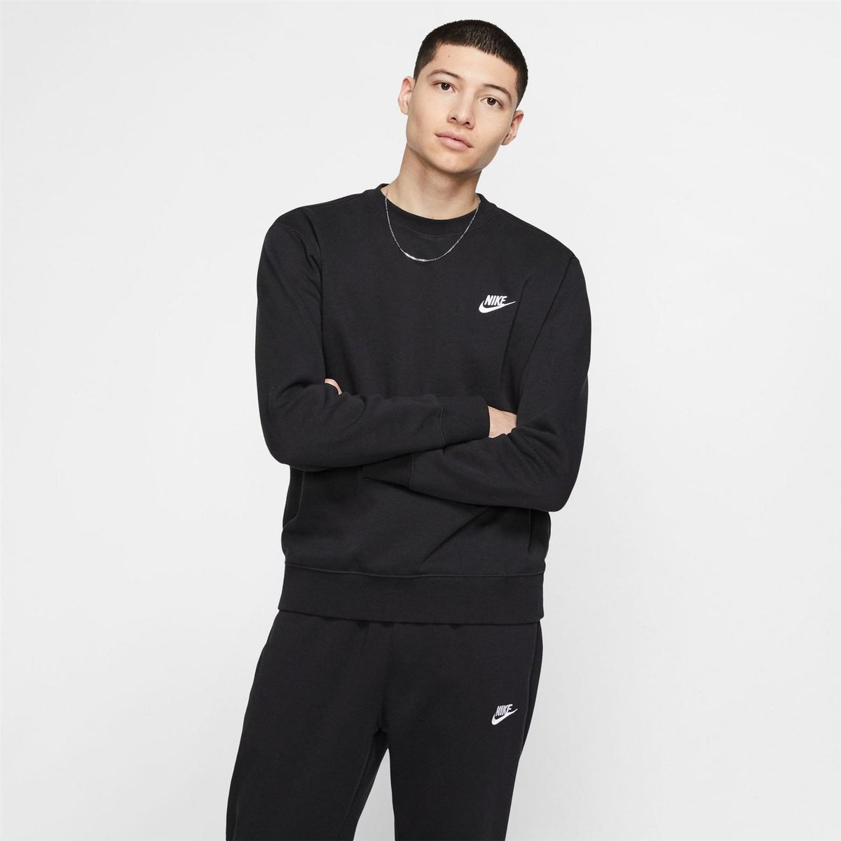 Nike Wordmark Crew Neck Long Sleeve Sweatshirt