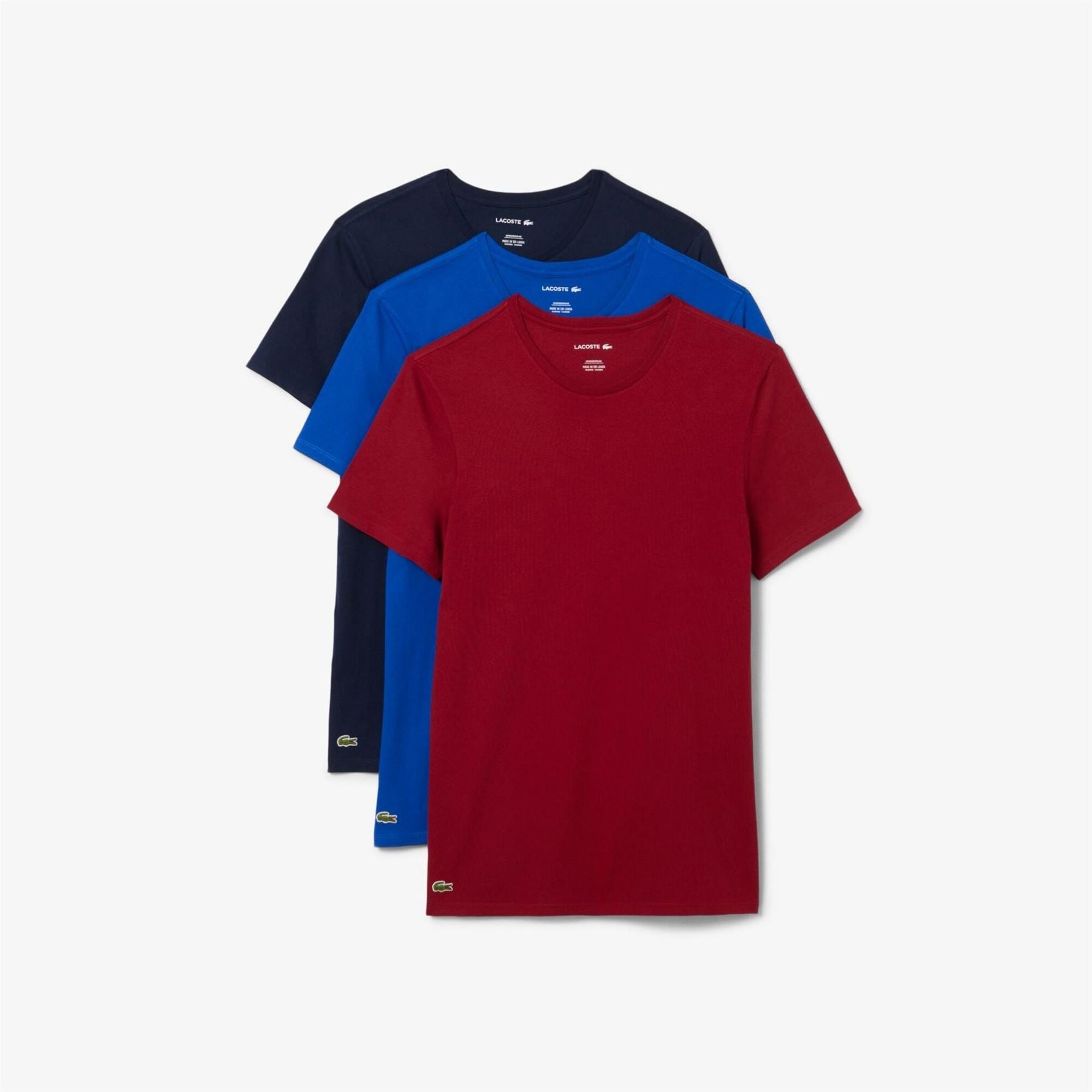 Lacoste Lacoste Logo Print Crew Neck Short Sleeve Undershirt T-Shirt