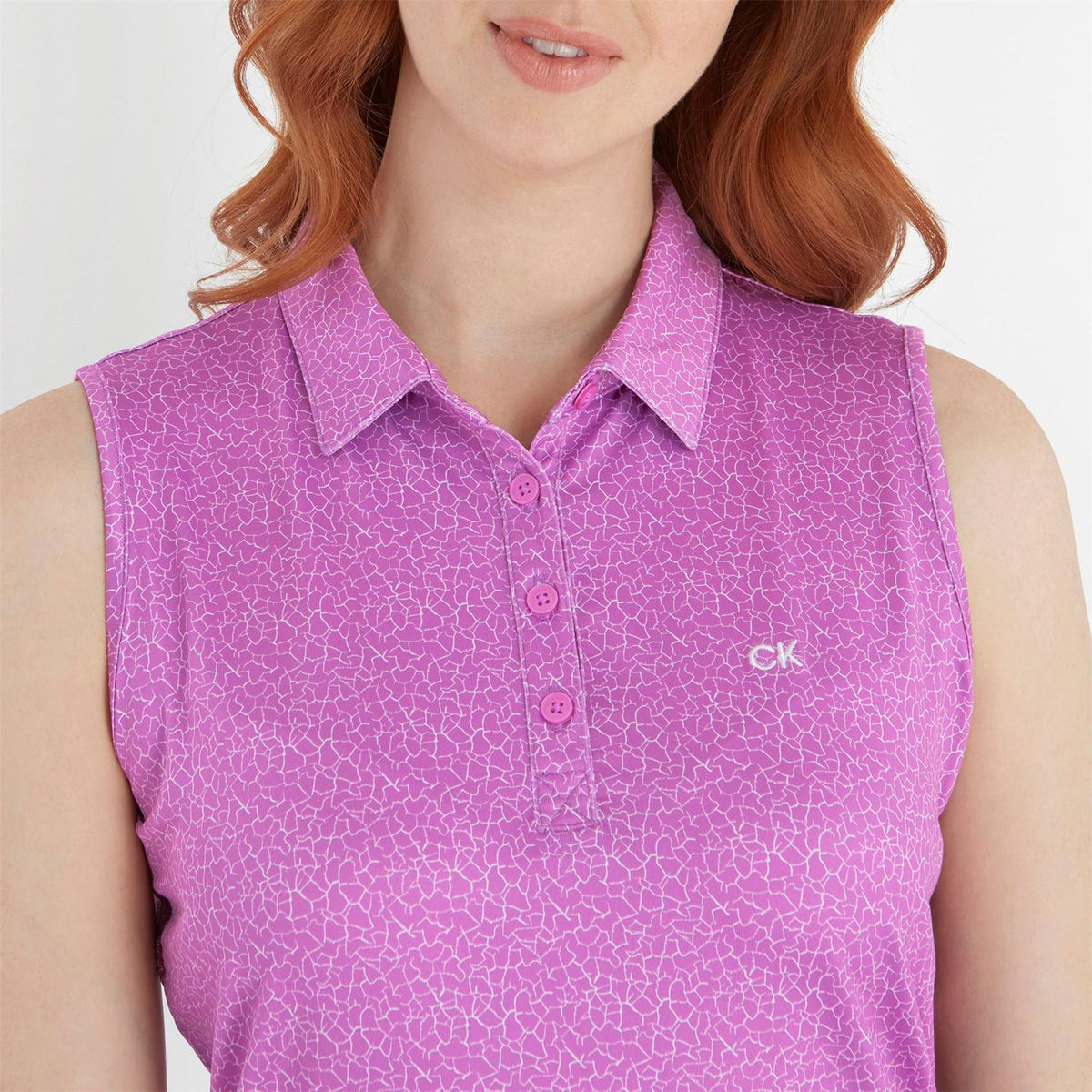 Calvin Klein Golf Sleeveless Performance Polo Shirt