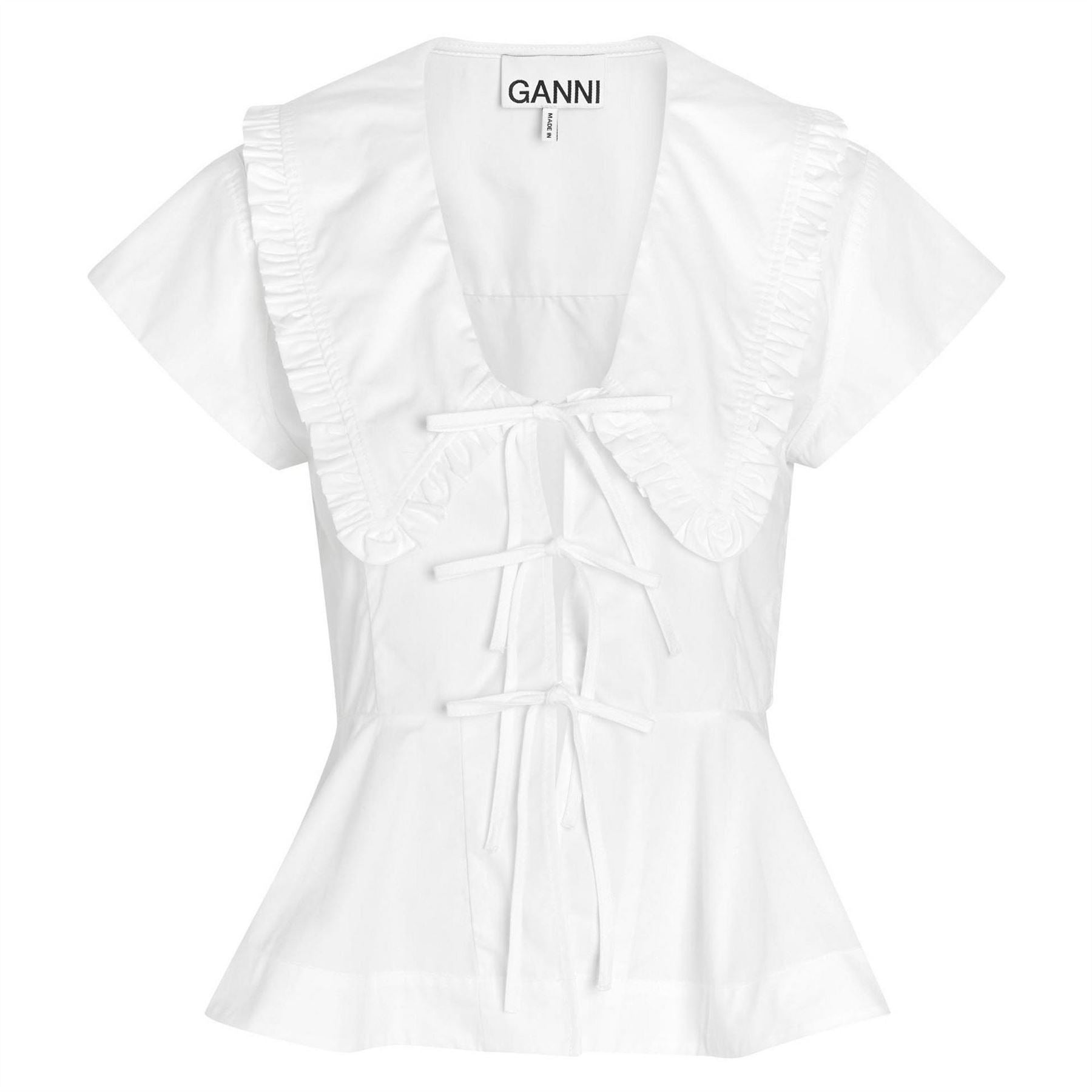 Ganni B Compact Poplin Blouse