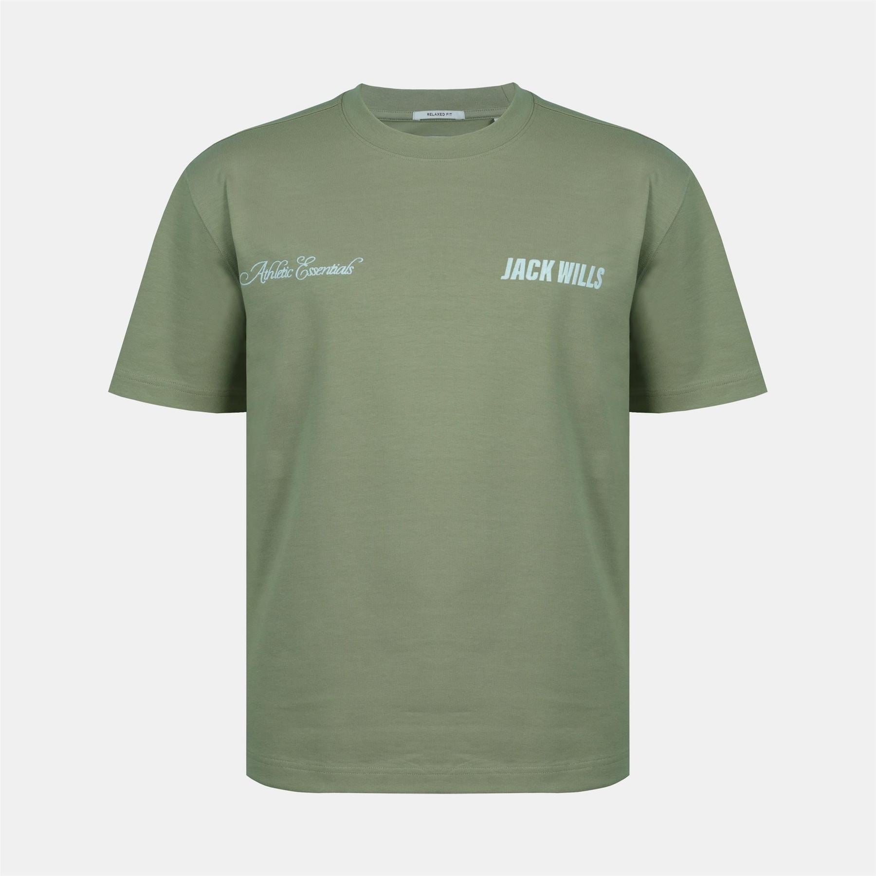 Jack Wills Script Mix Cotton Short Sleeve Oversized T-Shirt