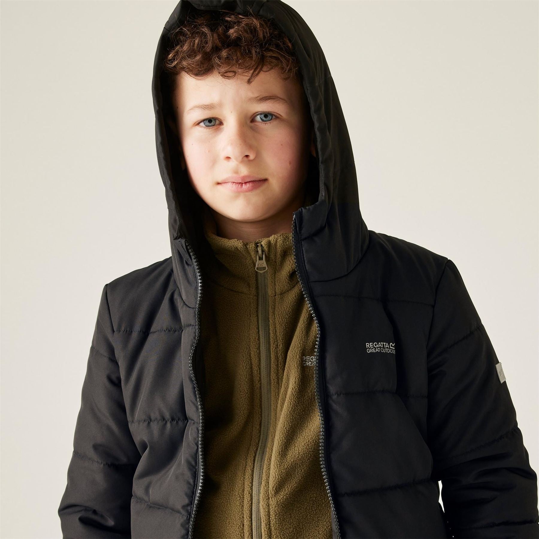 Regatta Kids Halkner Thermoguard Reflective Long Sleeve Insulated Puffer Jacket