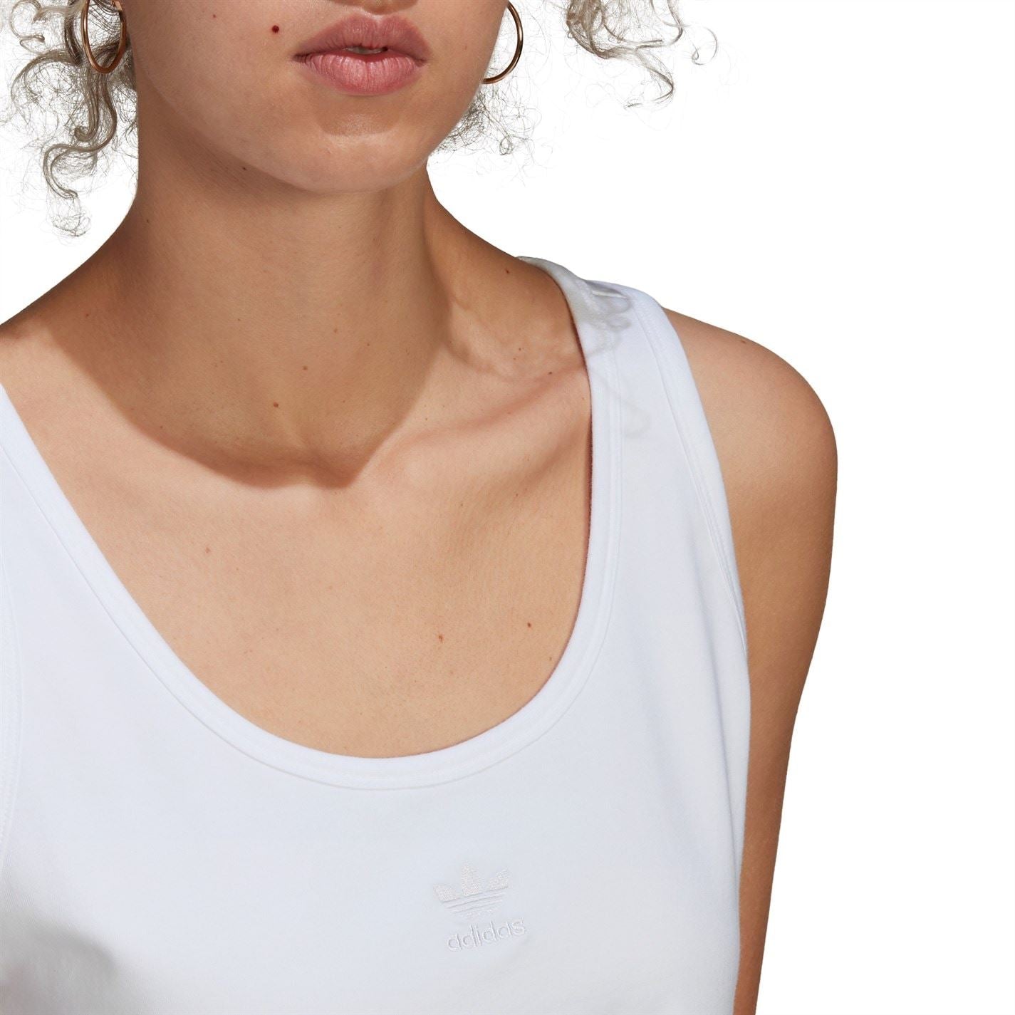 adidas Originals Slim Fit Scoop Neck Tank Top