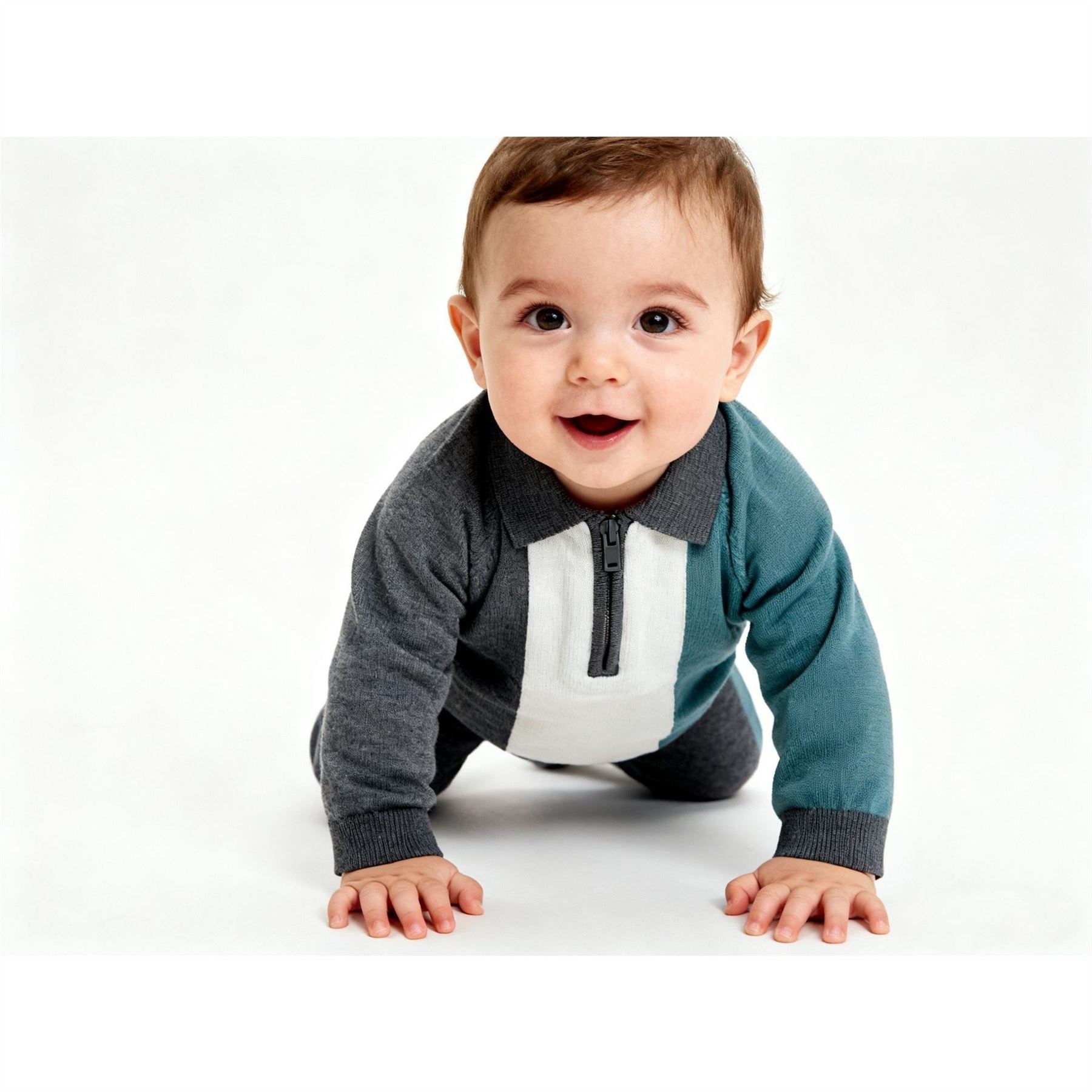 Pretty Green Zip Polo Bb62