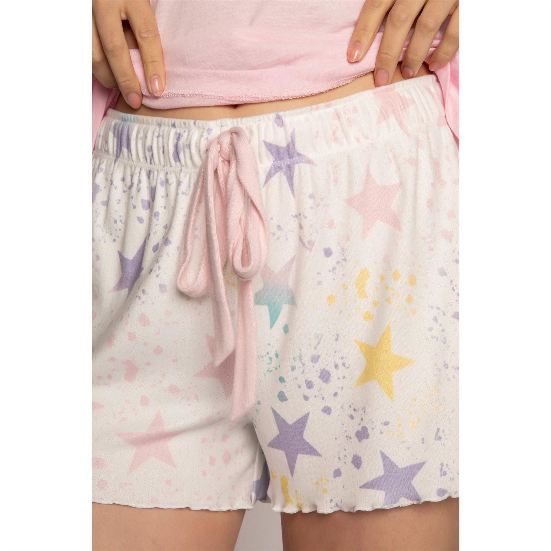 PJ Salvage Salvage Pointelle Knit Shorts