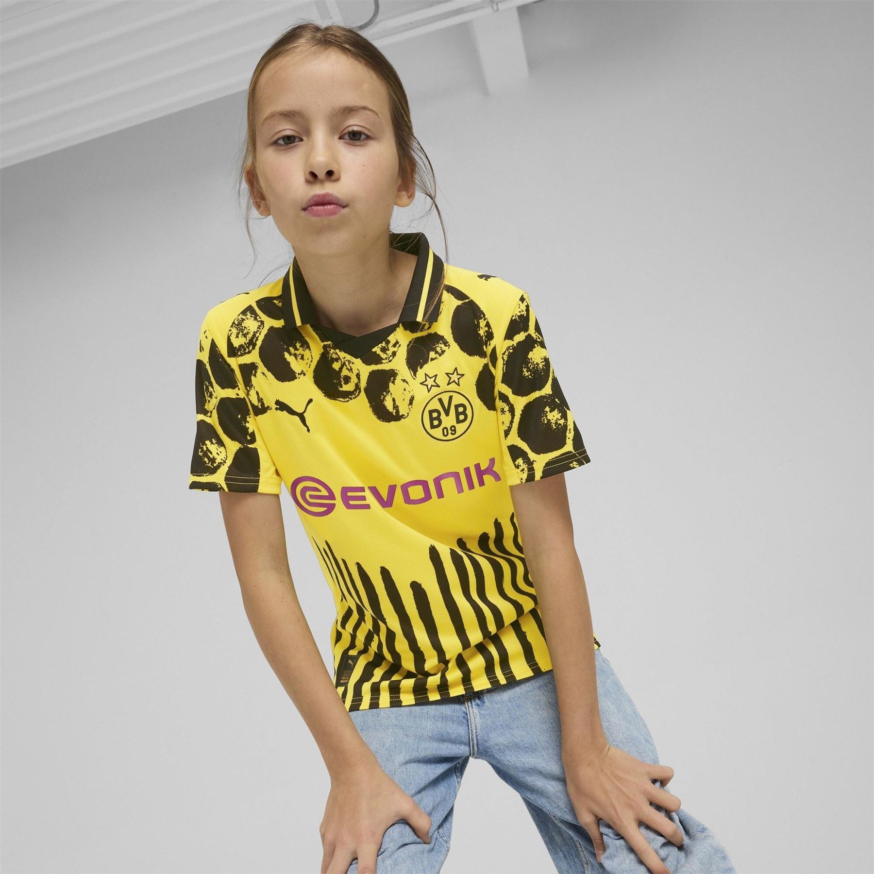 Puma X Kidssuper Borussia Dortmund Home Shirt 2025 2026 Juniors