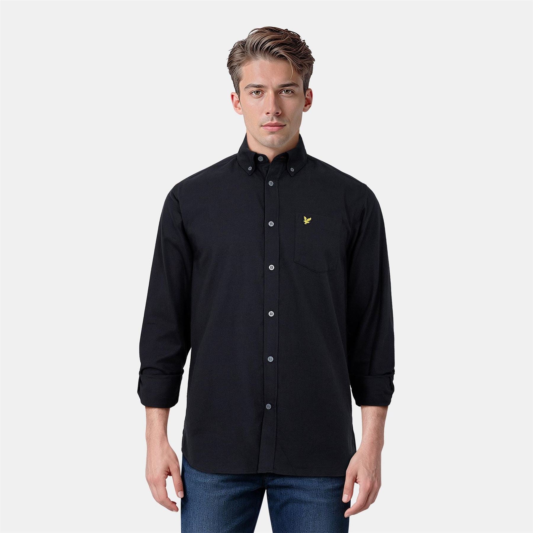 Lyle and Scott Flannel Long Sleeve Regular Fit Shirt