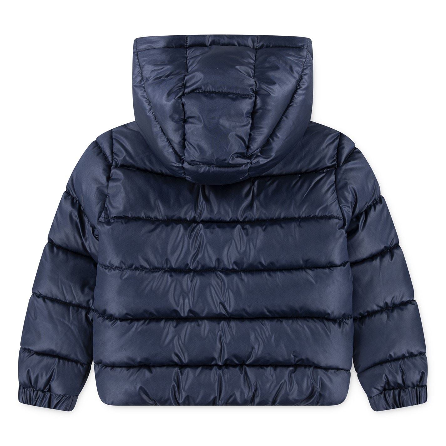 Nike Solid Patterned Hooded Puffer Jacket