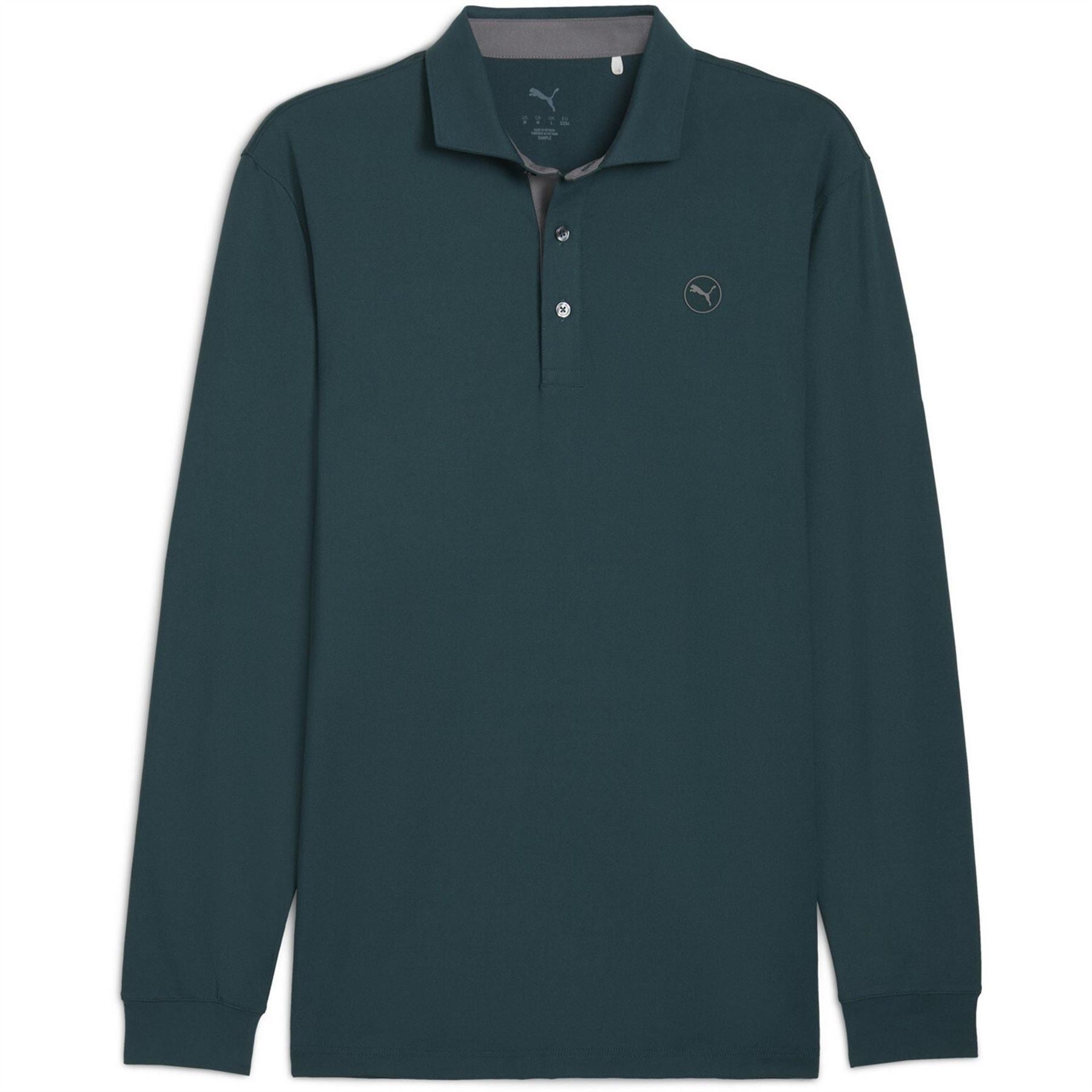 Puma Cloudspun Long Sleeve Midweight Performance Polo Shirt