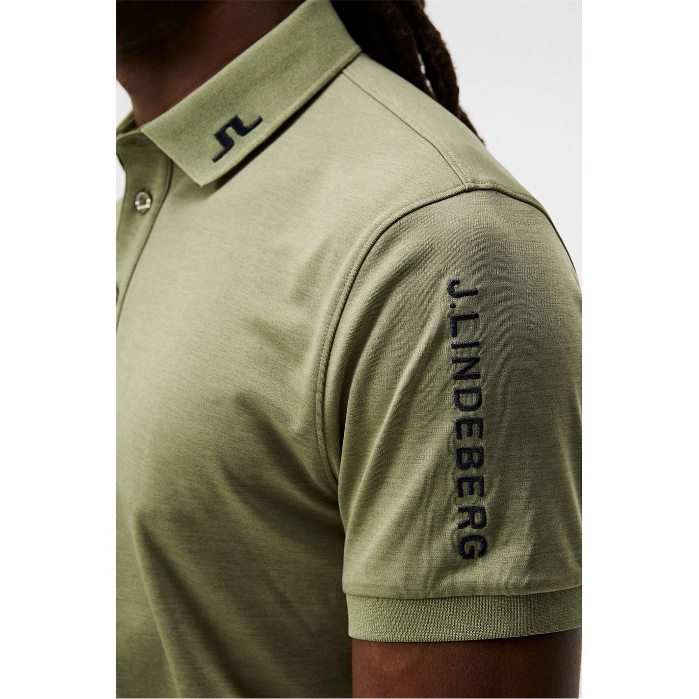 J Lindeberg Golf Junior Tour Tech Short Sleeve Performance Polo Shirt