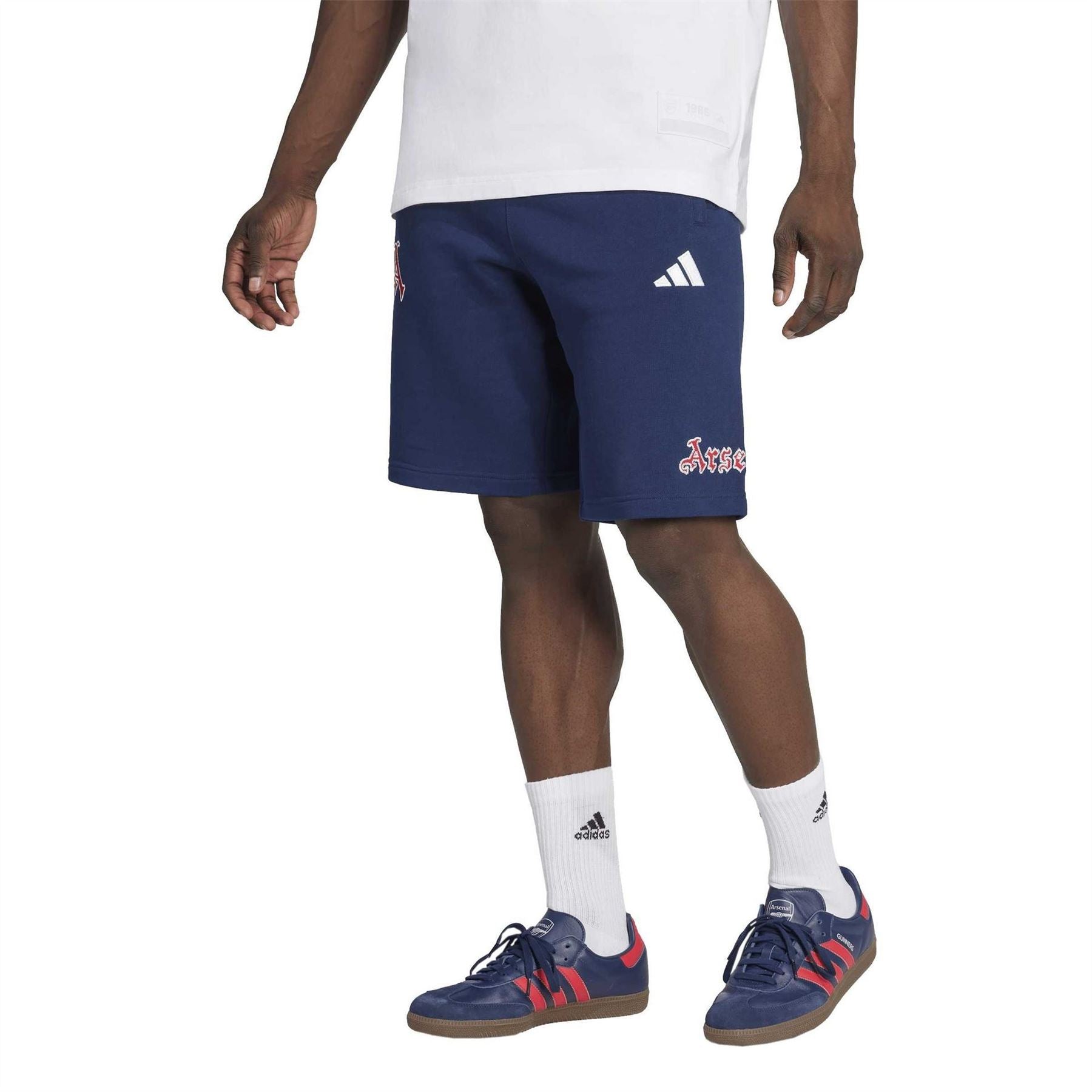 adidas AFC US Logo Print Soccer Sweat Shorts