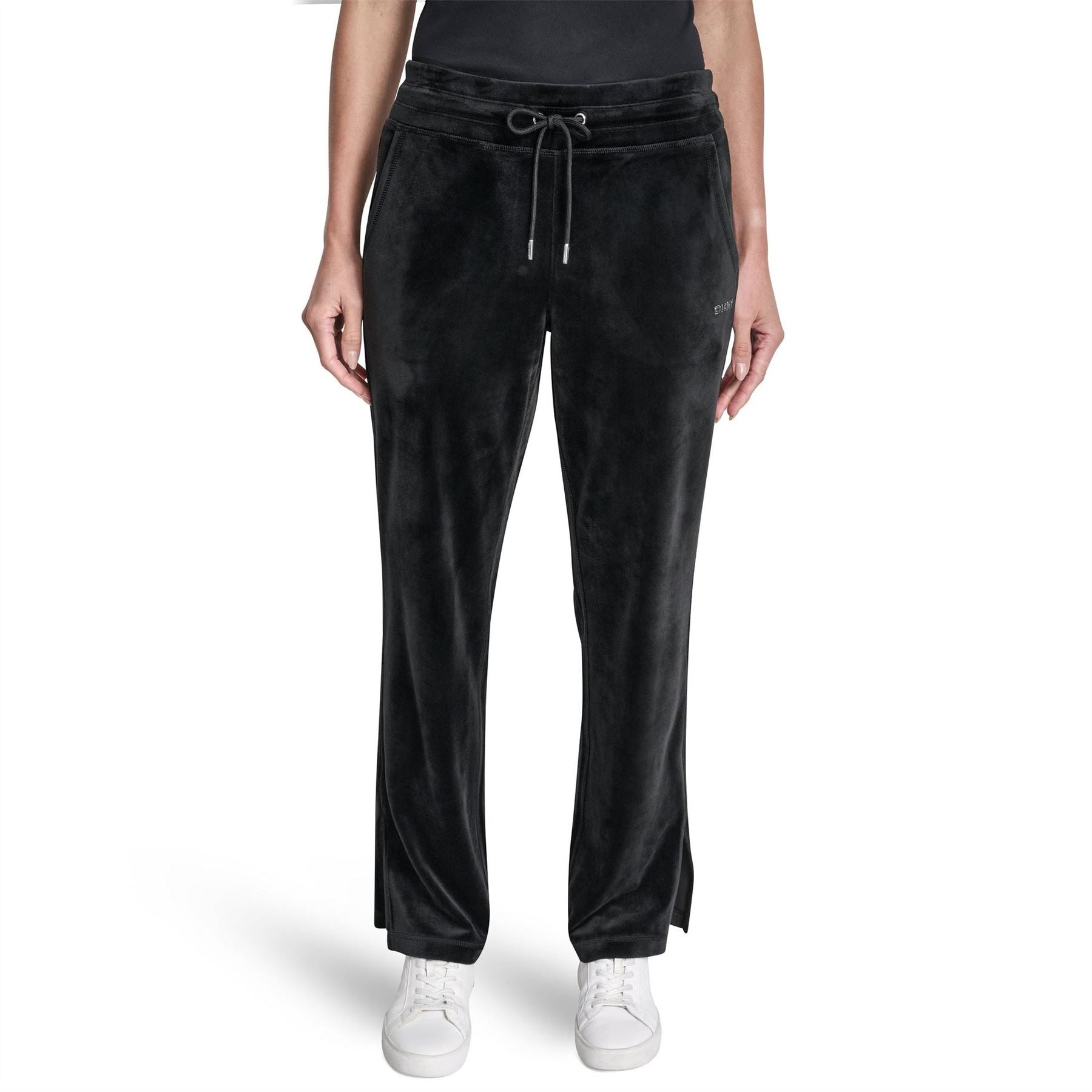 DKNY Sport Velour Open Hem Fleece Joggers