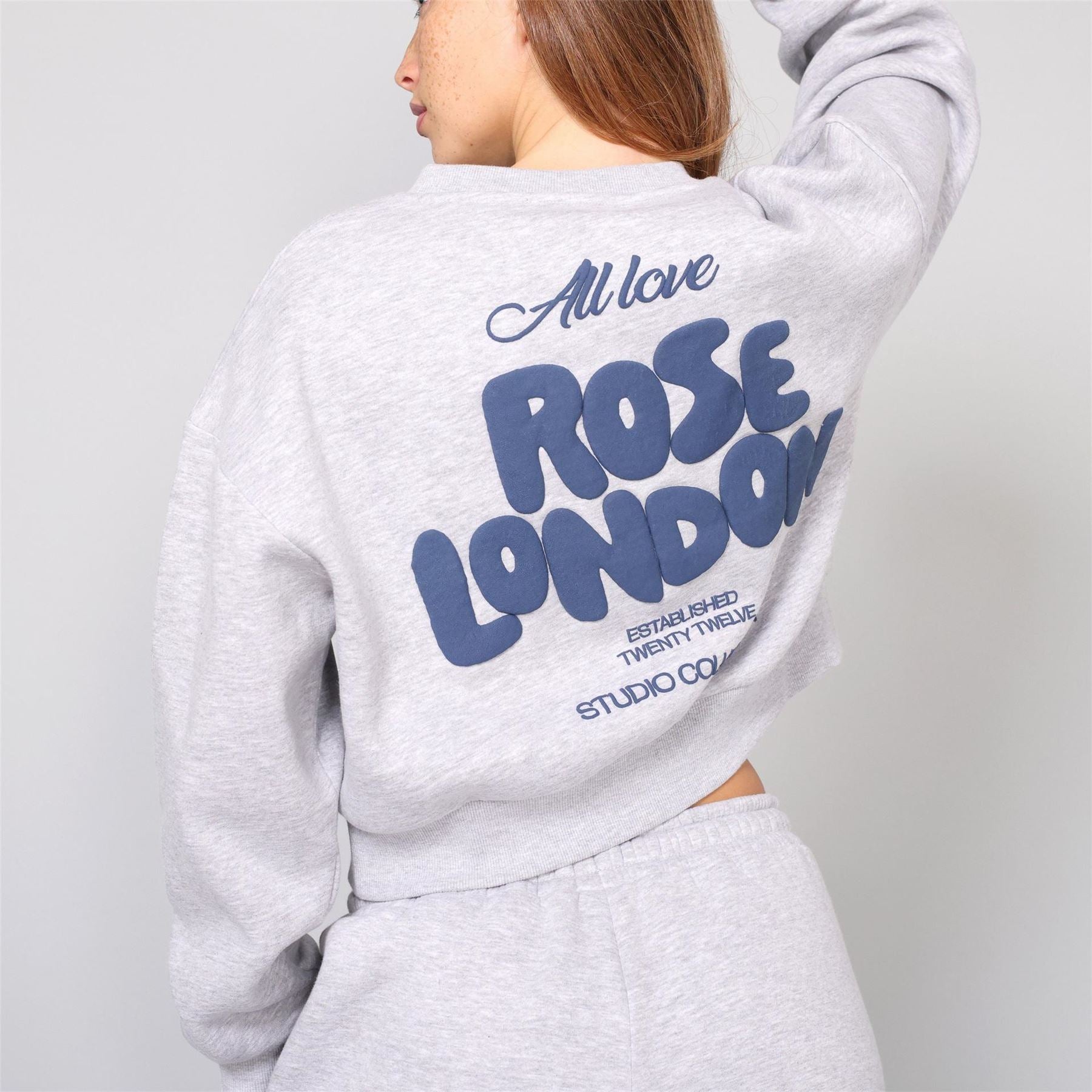 Rose London London All Love Crop Sweatshirt