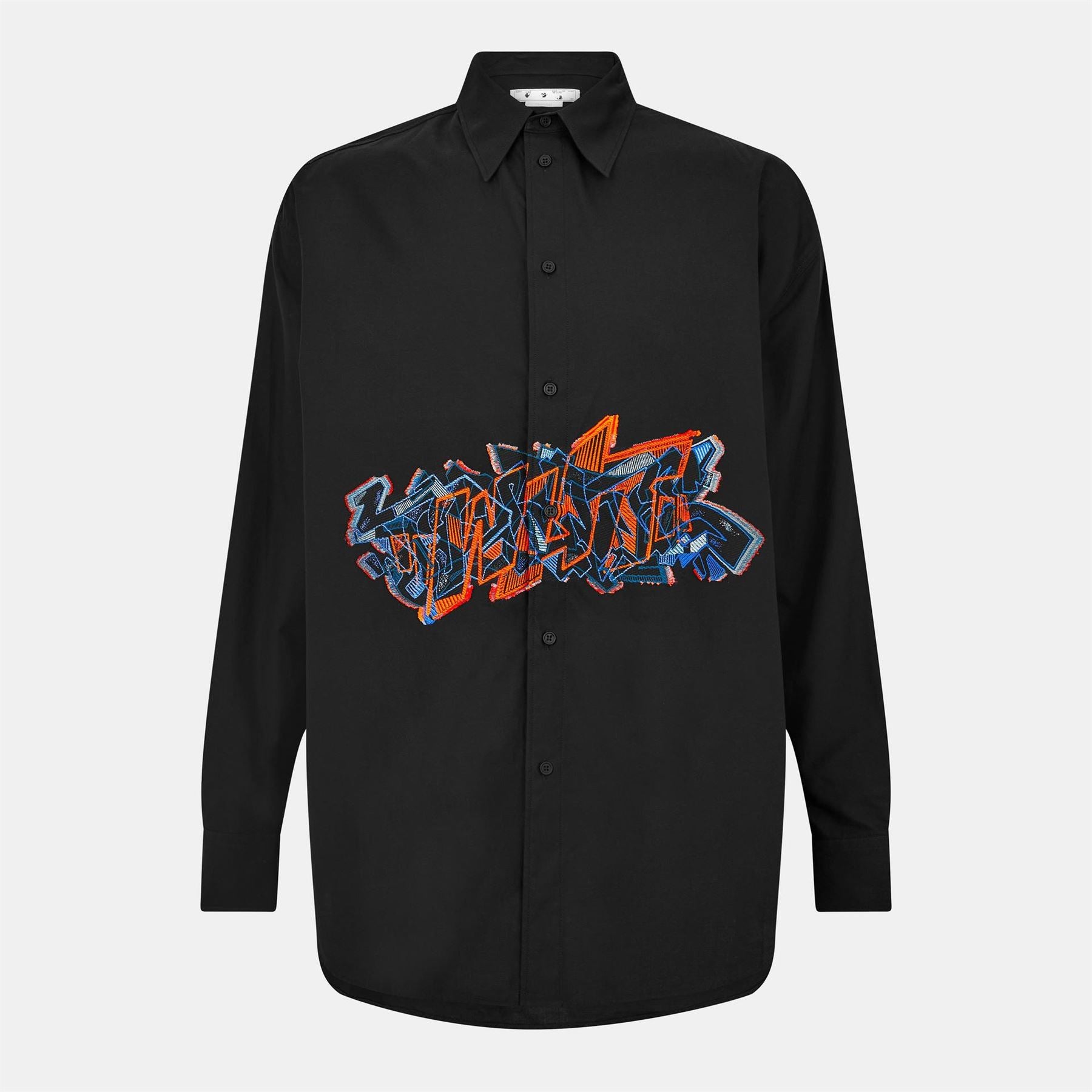 Off White Grf Cp Button Front Oversize Overshirt