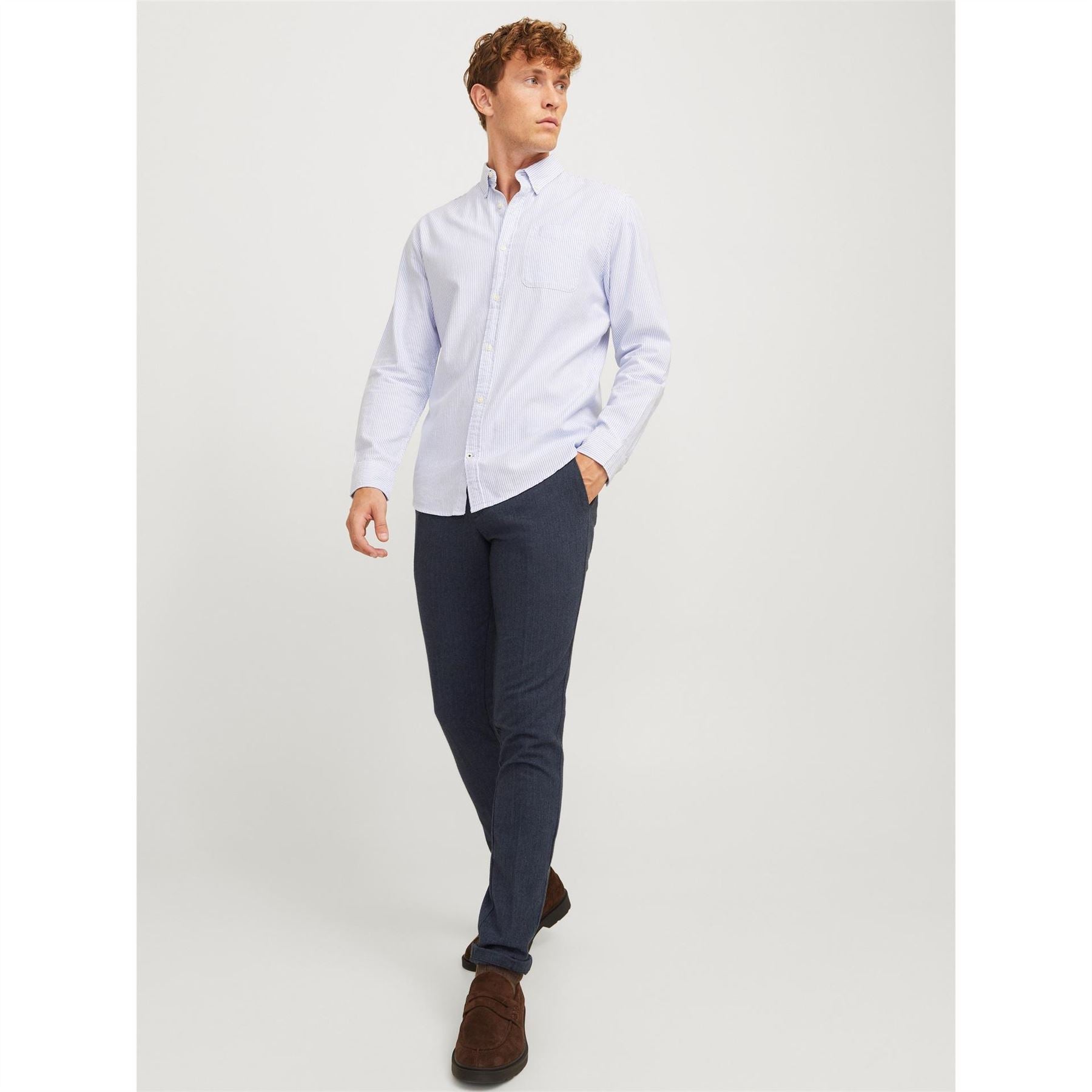 Jack and Jones Henry Heathered Straight Leg Chinos