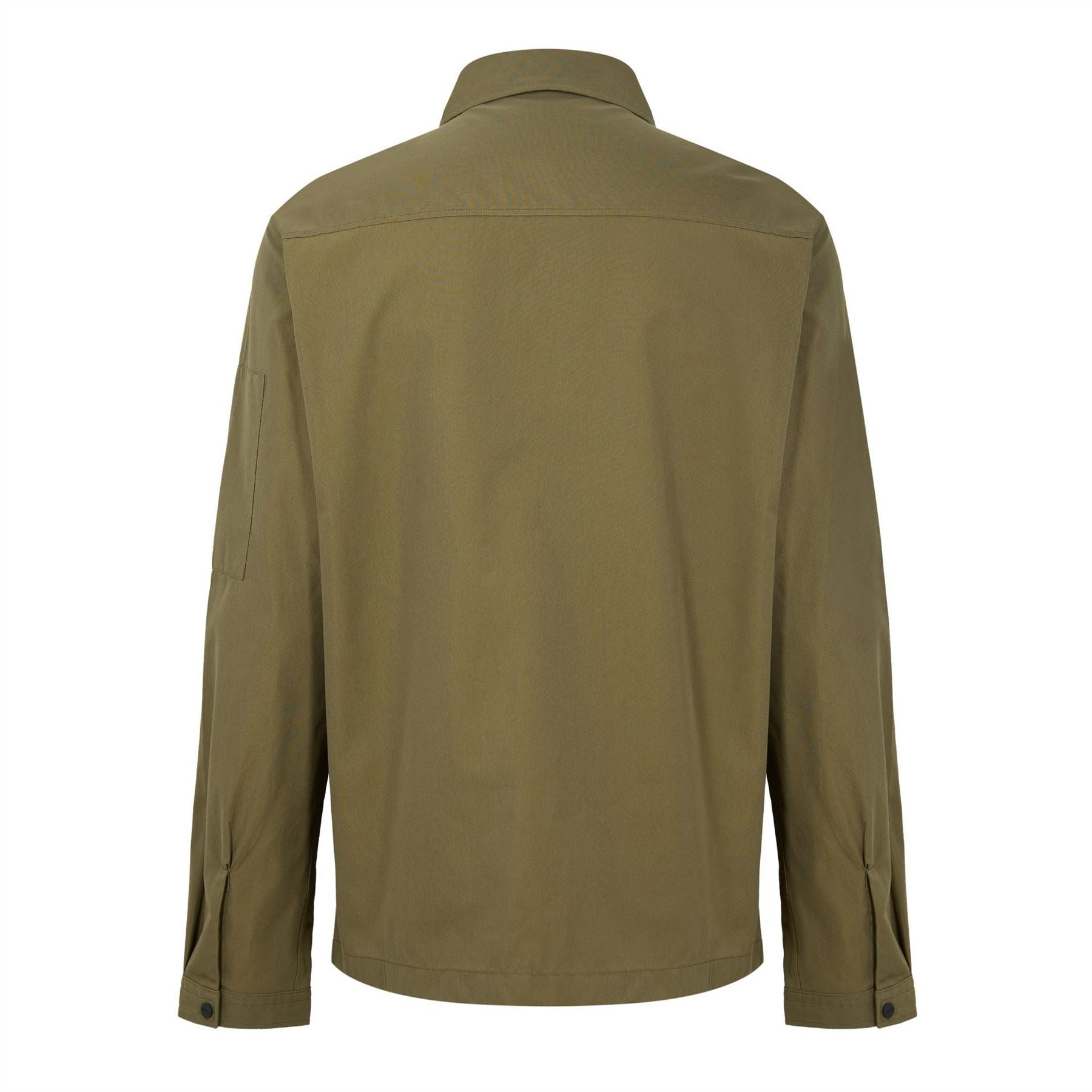 Hugo HUGO Emmond Cotton Long Sleeve Zip Overshirt   Contemporary Design with Logo Detail