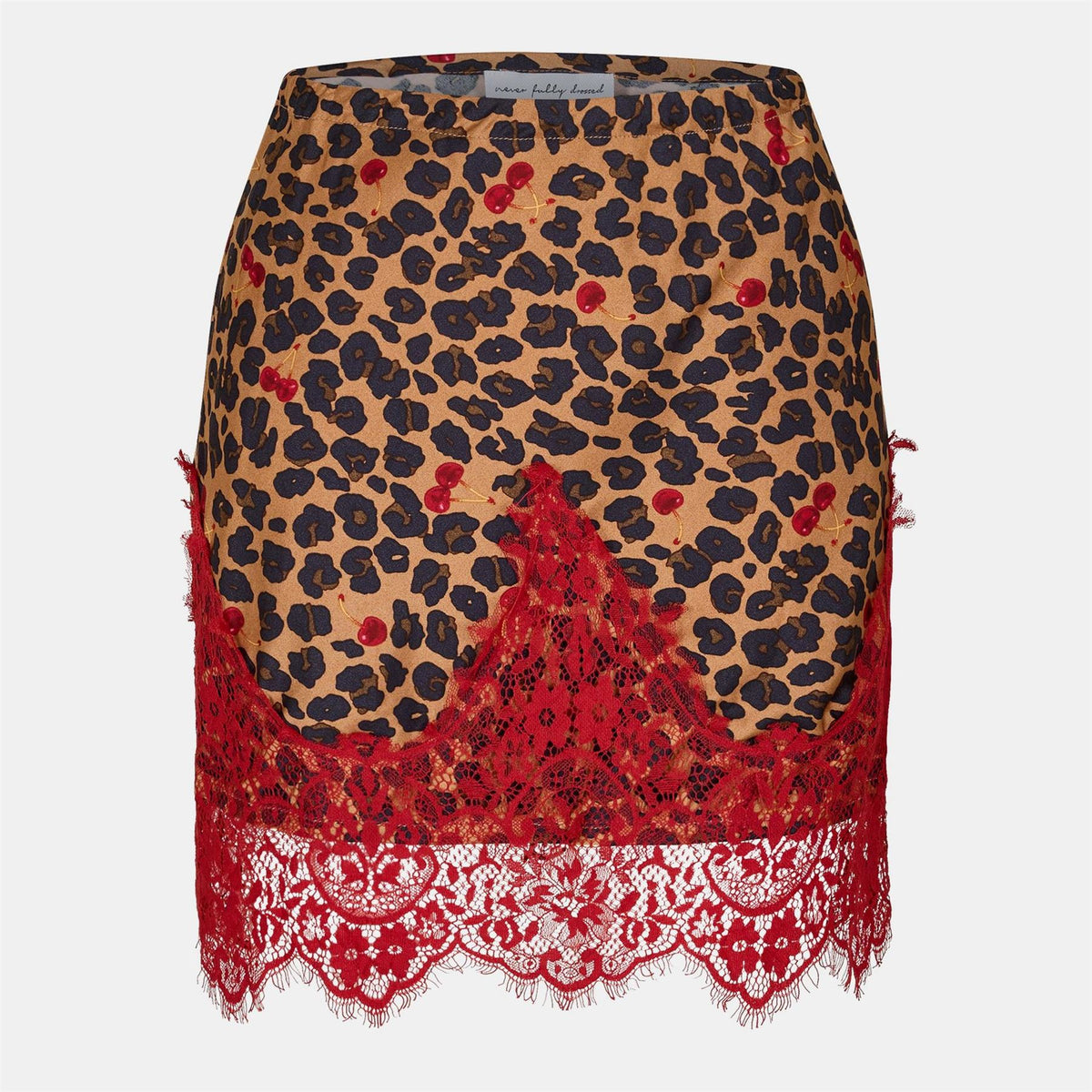 Never Fully Dressed Maeva Mini Leopard Patterned Pencil Skirt