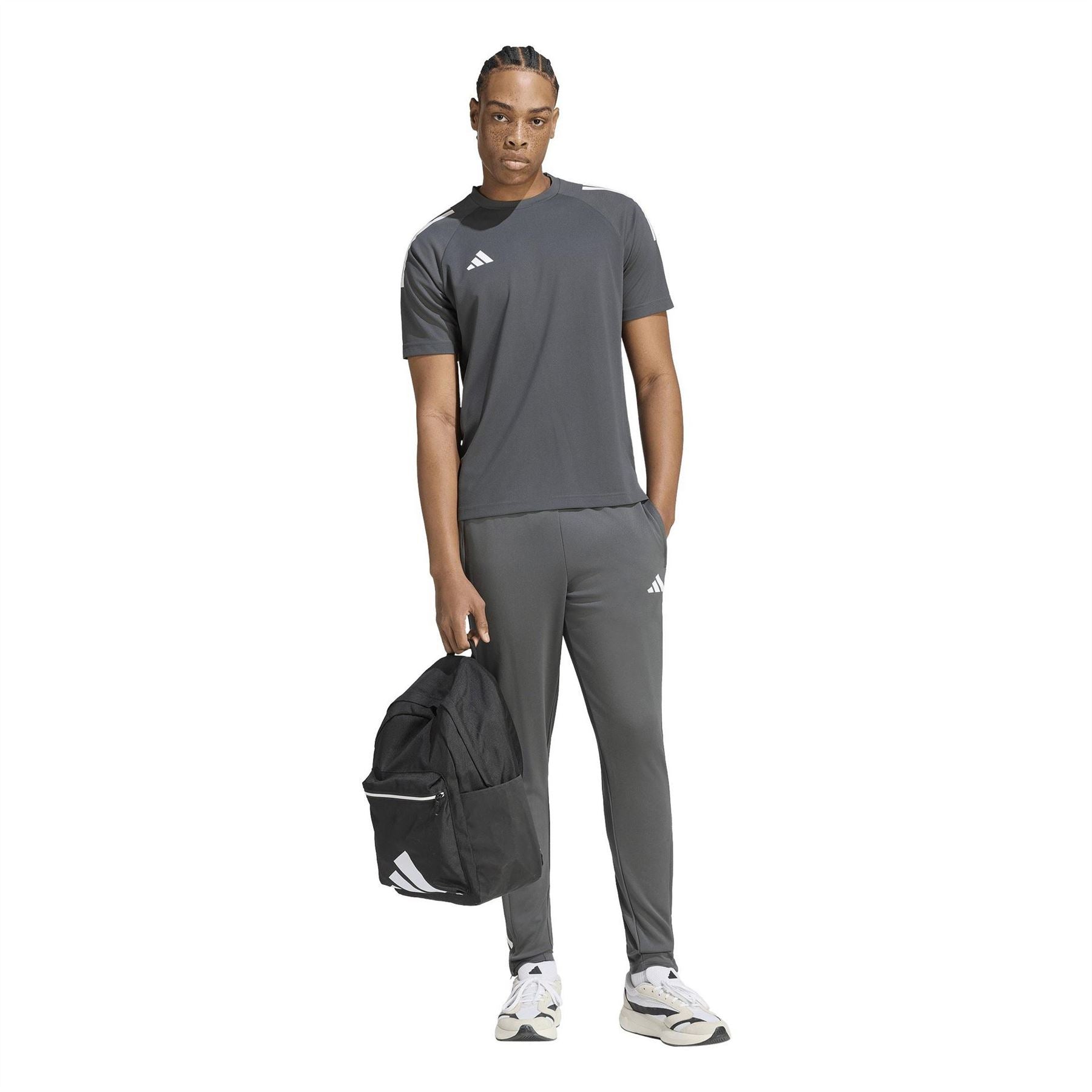 adidas Mens Classic 3 Stripe Sereno T-Shirt