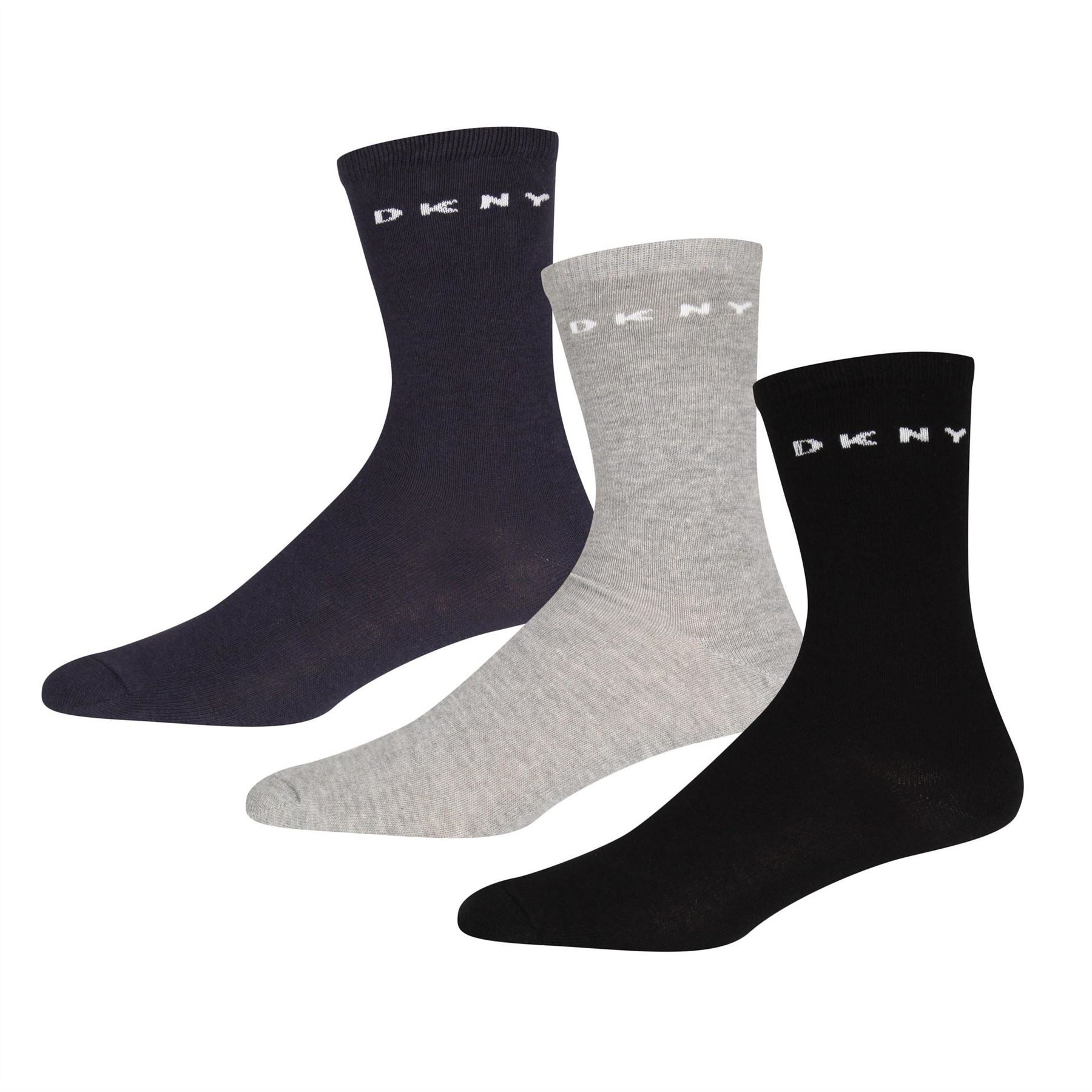 DKNY Womens 3 Pack Dress Socks Paige