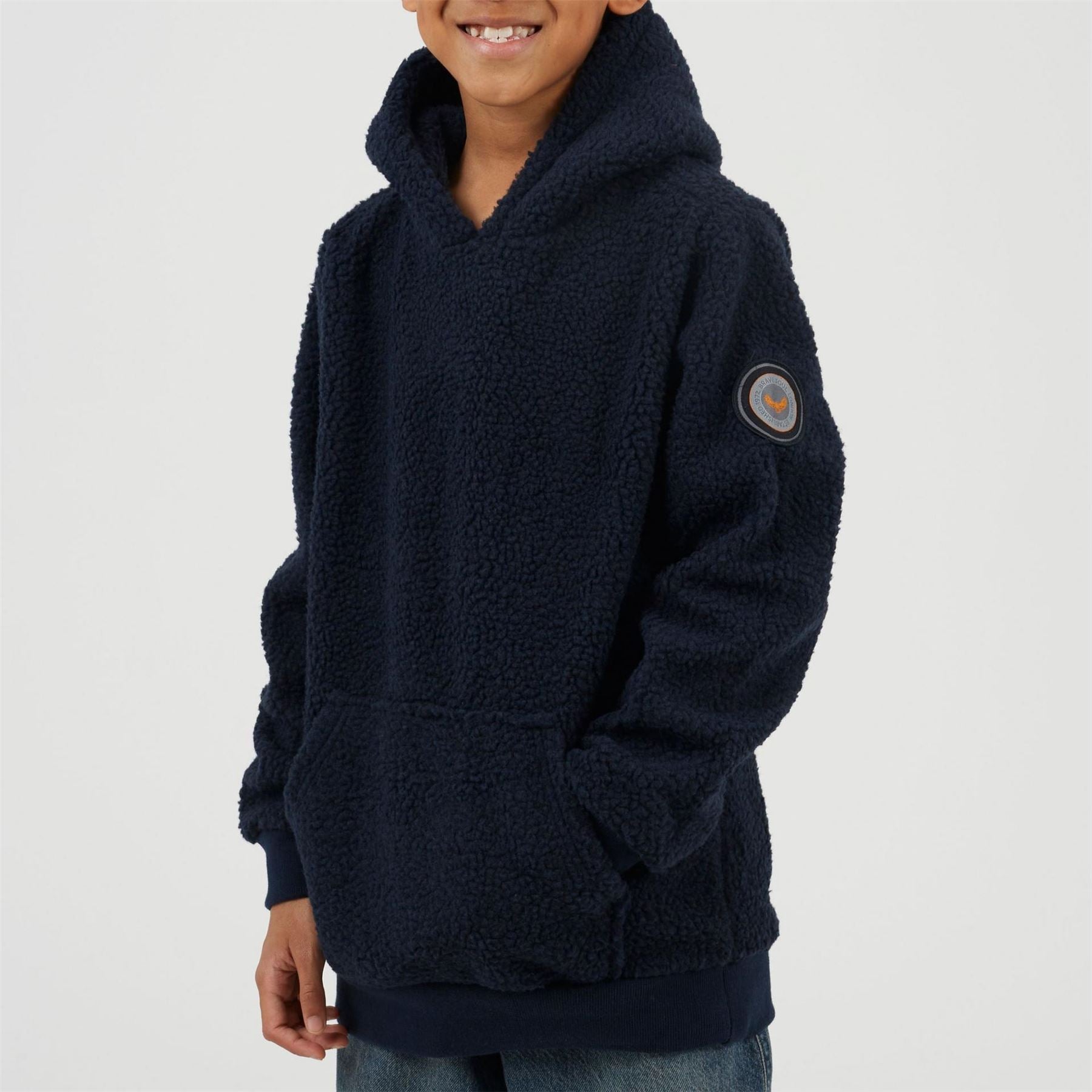 Brave Soul Kangaroo Pocket Hooded Long Sleeve Sweatshirt