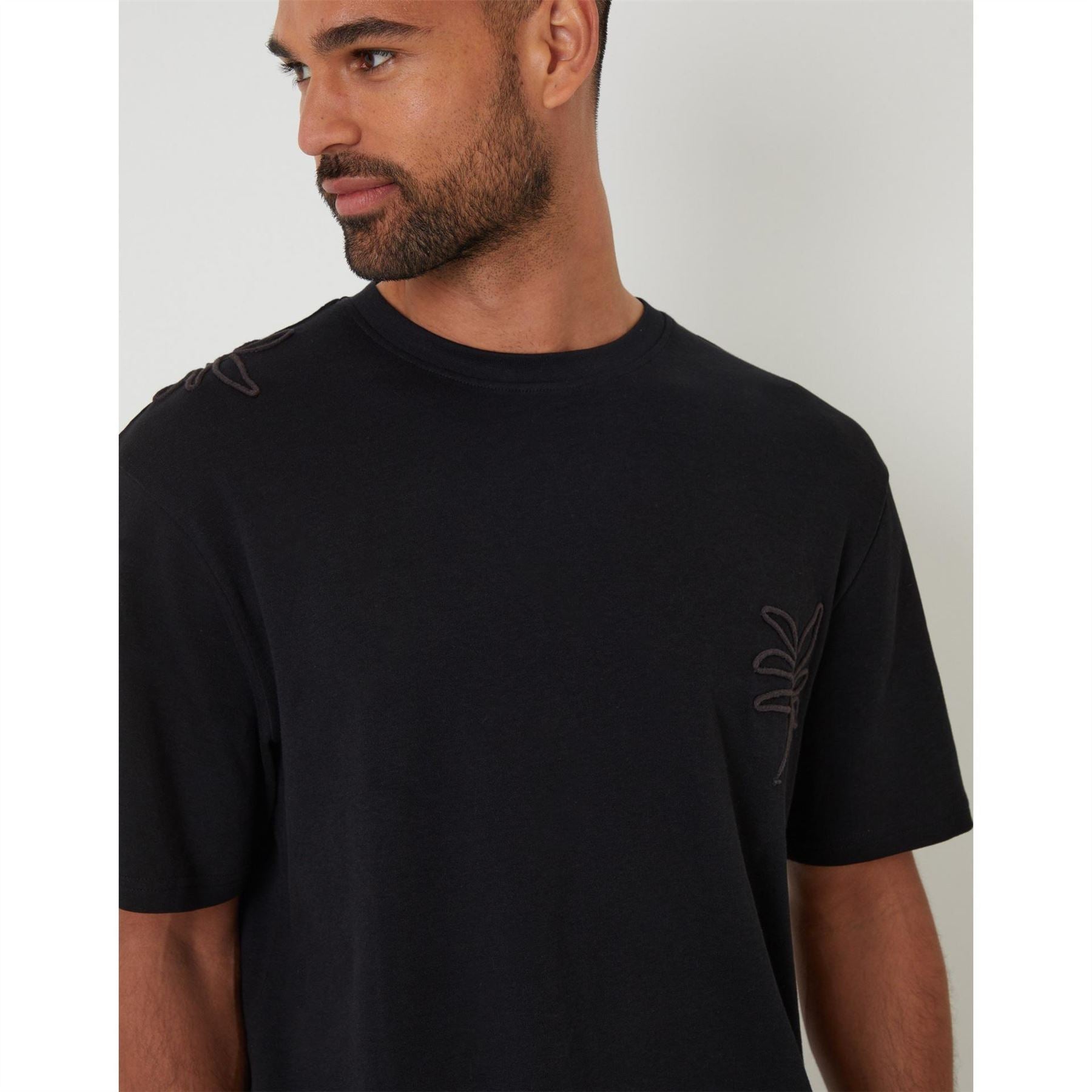 Threadbare Granada Embroidered Regular Fit T-Shirt
