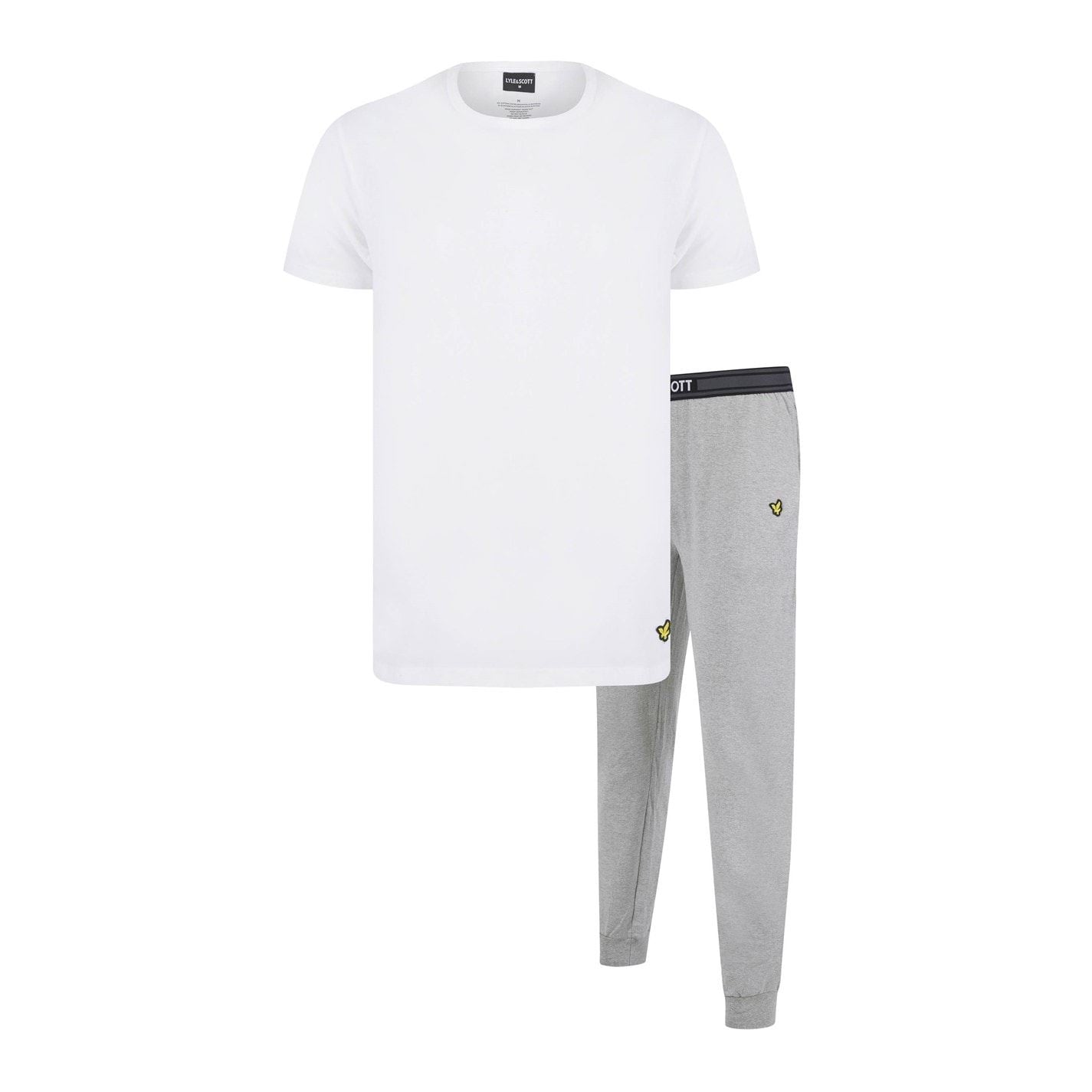 Lyle and Scott Cuffed Pyjama Short Sleeve Top