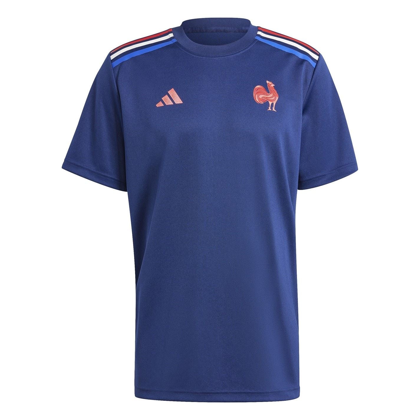 adidas France Rugby Home T-Shirt Adults
