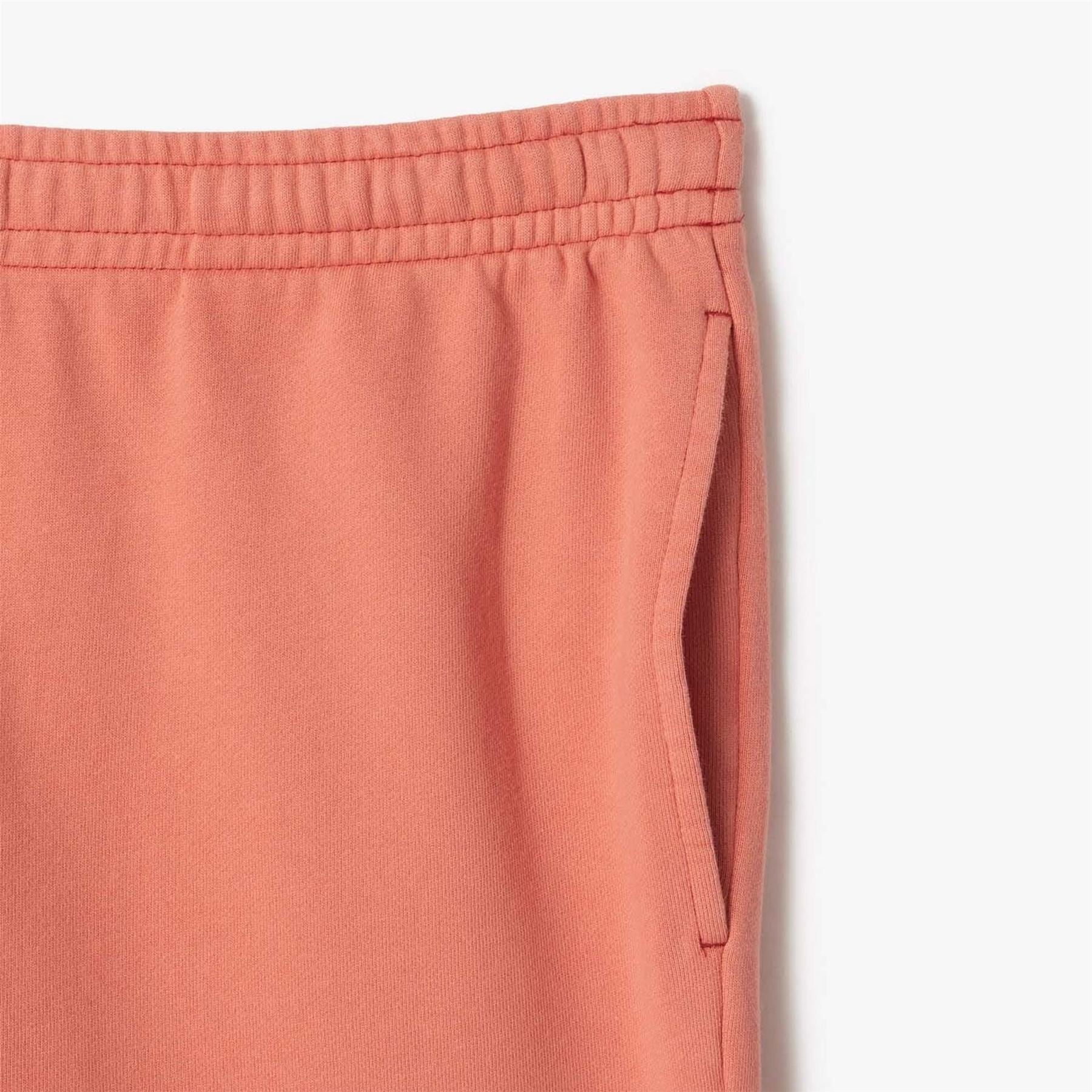 Lacoste Washed Effect Printed Fleece Shorts