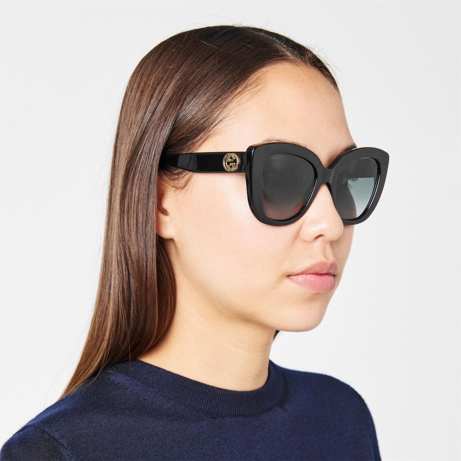 Gucci Womens Cat Eye Gg0327s Sunglasses