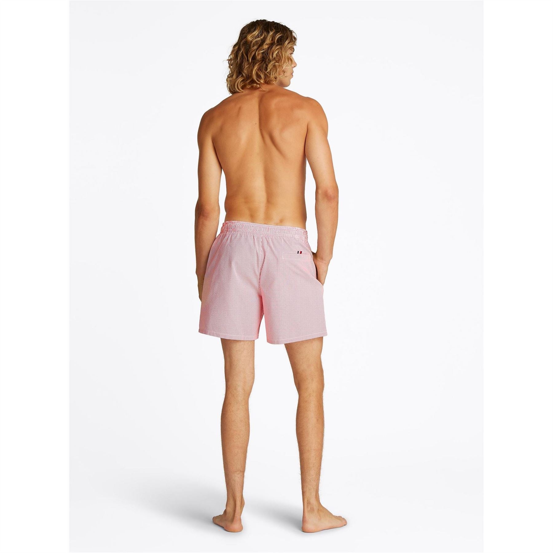 Tommy Hilfiger Ithaca Stripe Medium Length Drawstring Swim Shorts