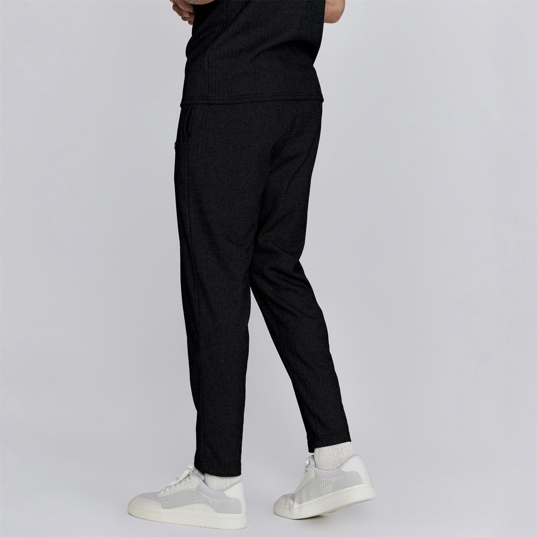 SikSilk Smart Houndstooth Straight Leg Joggers