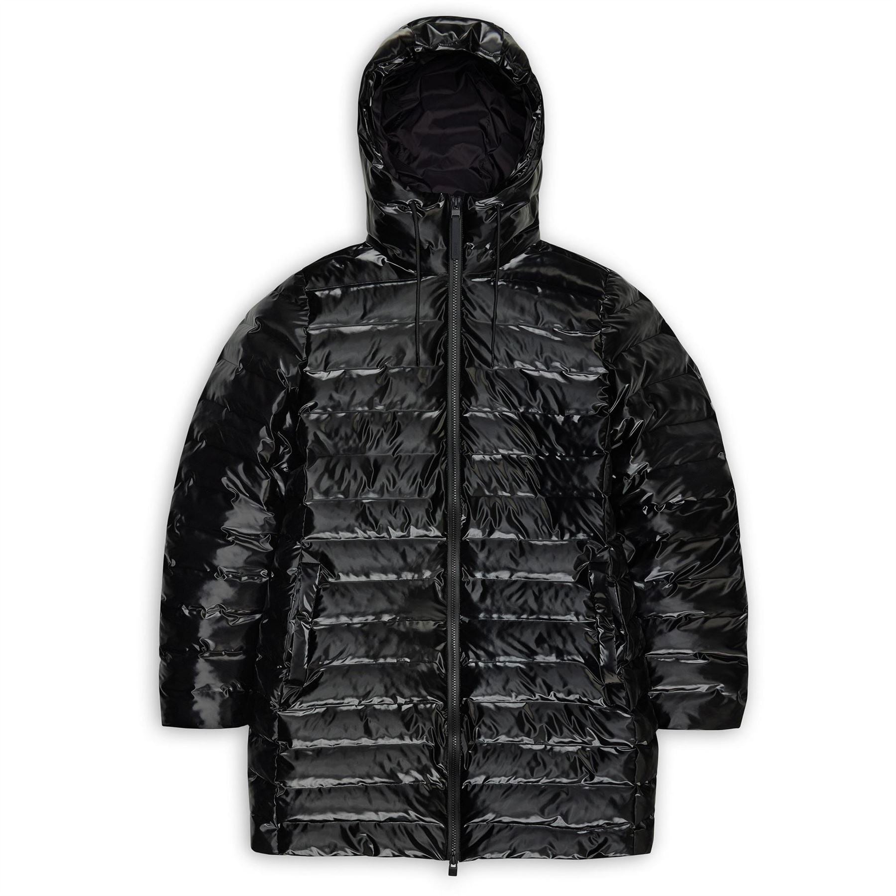Rains Long Puffer Curve Jacket
