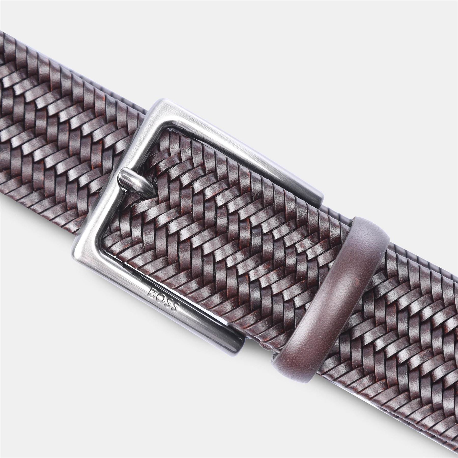 Boss Woven Leather Belt