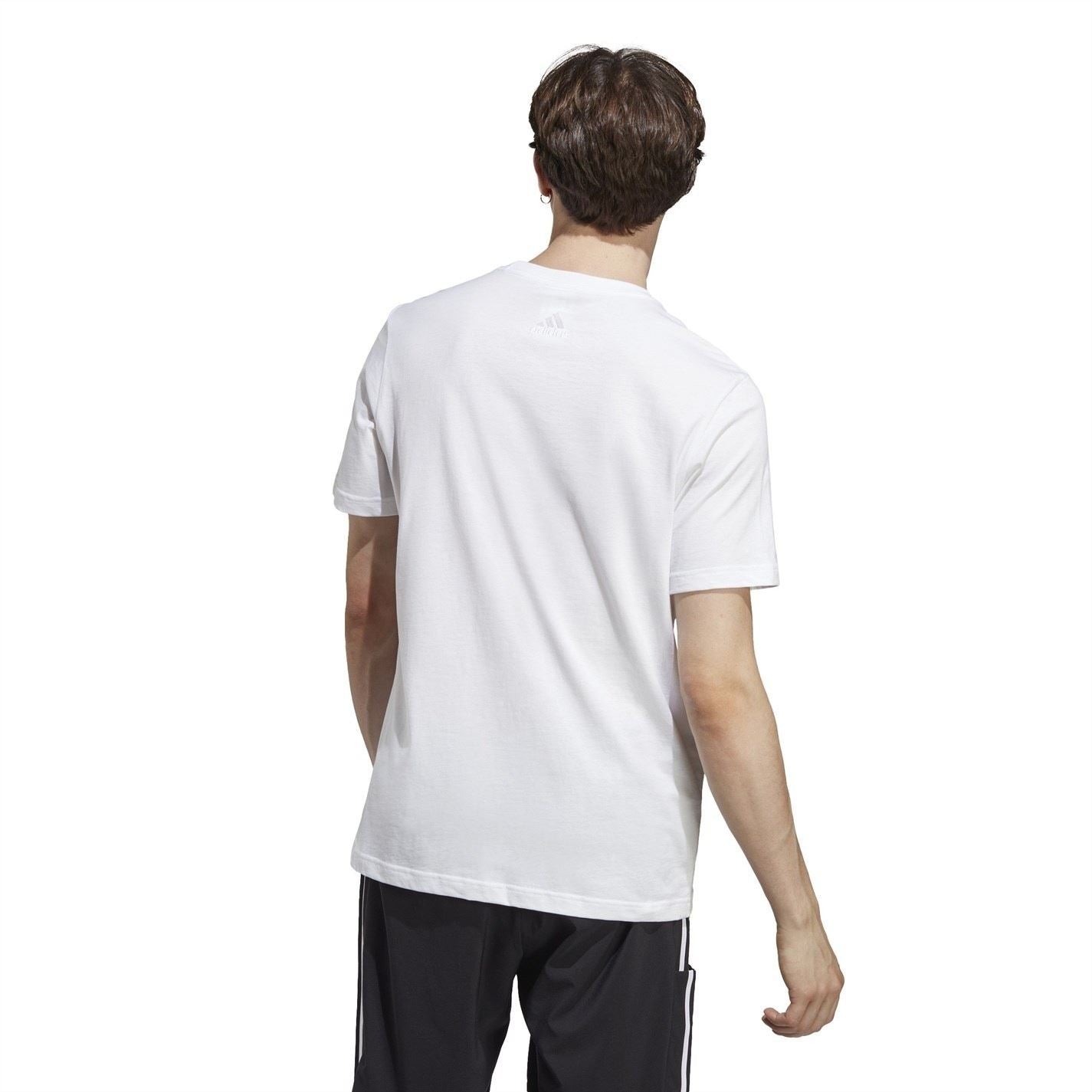adidas Mens Essentials Single Jersey Logo T-Shirt