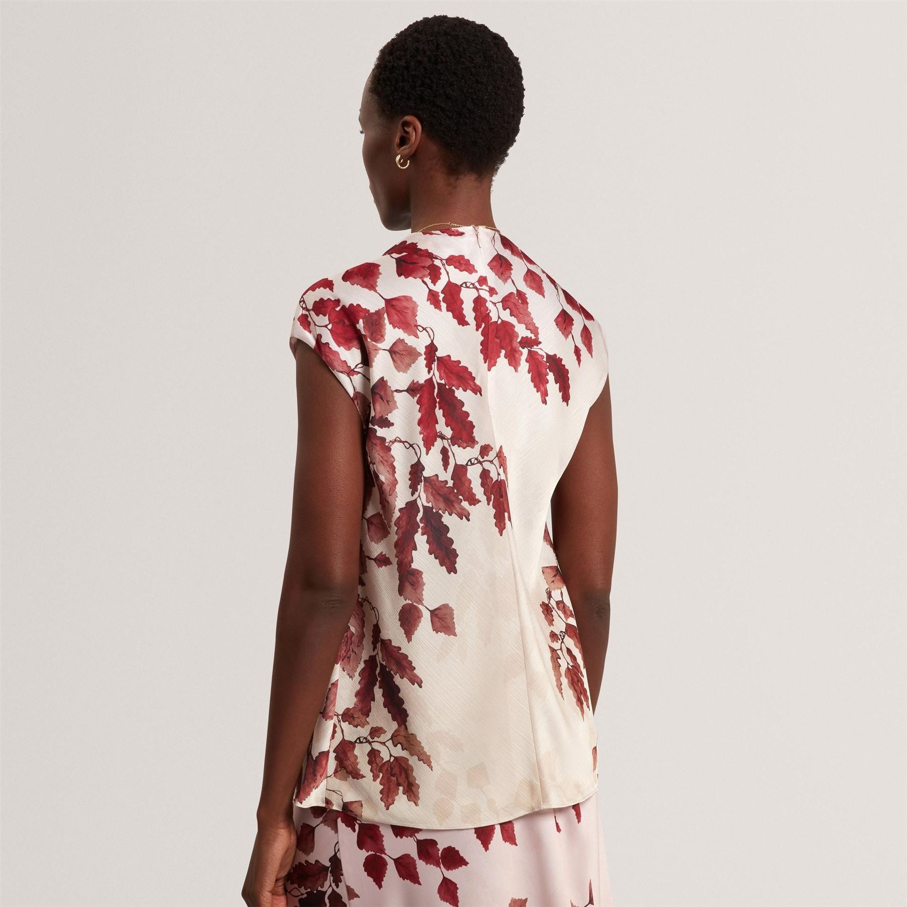 Ted Baker Printed Drape Top