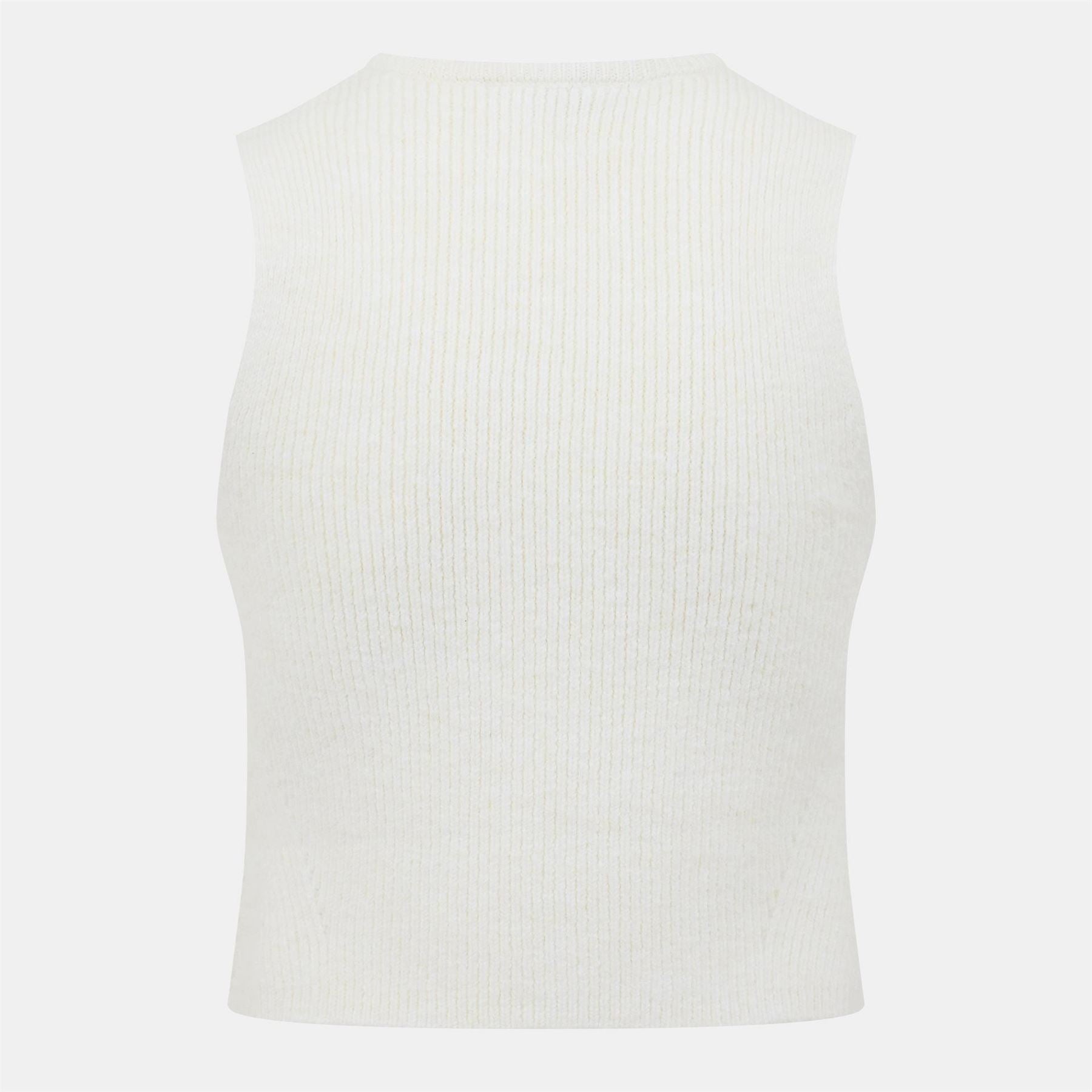 Jack Wills Knitted Cropped Crew Neck Tank
