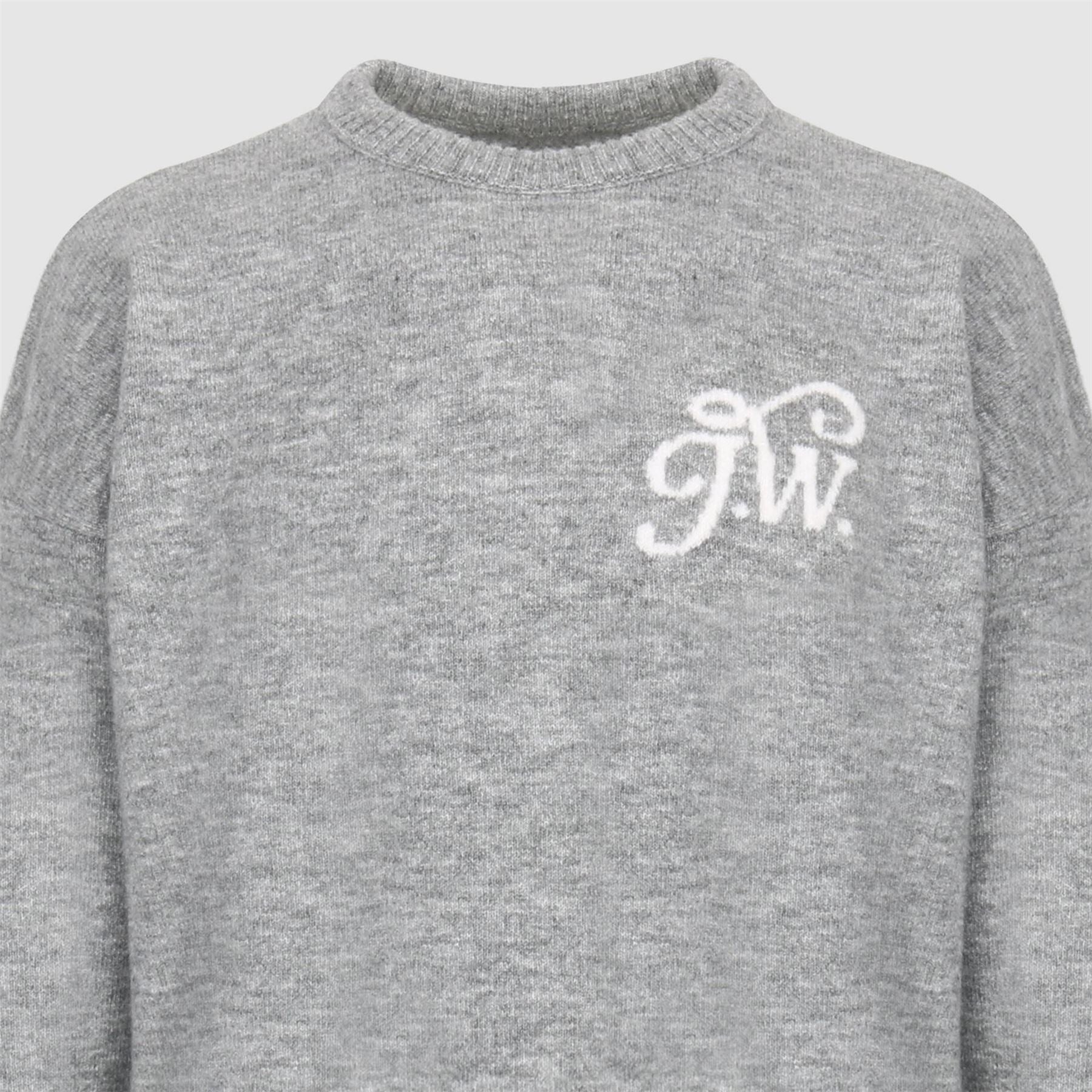 Jack Wills Embroidered Signature Print Crew Neck Long Sleeve Sweater