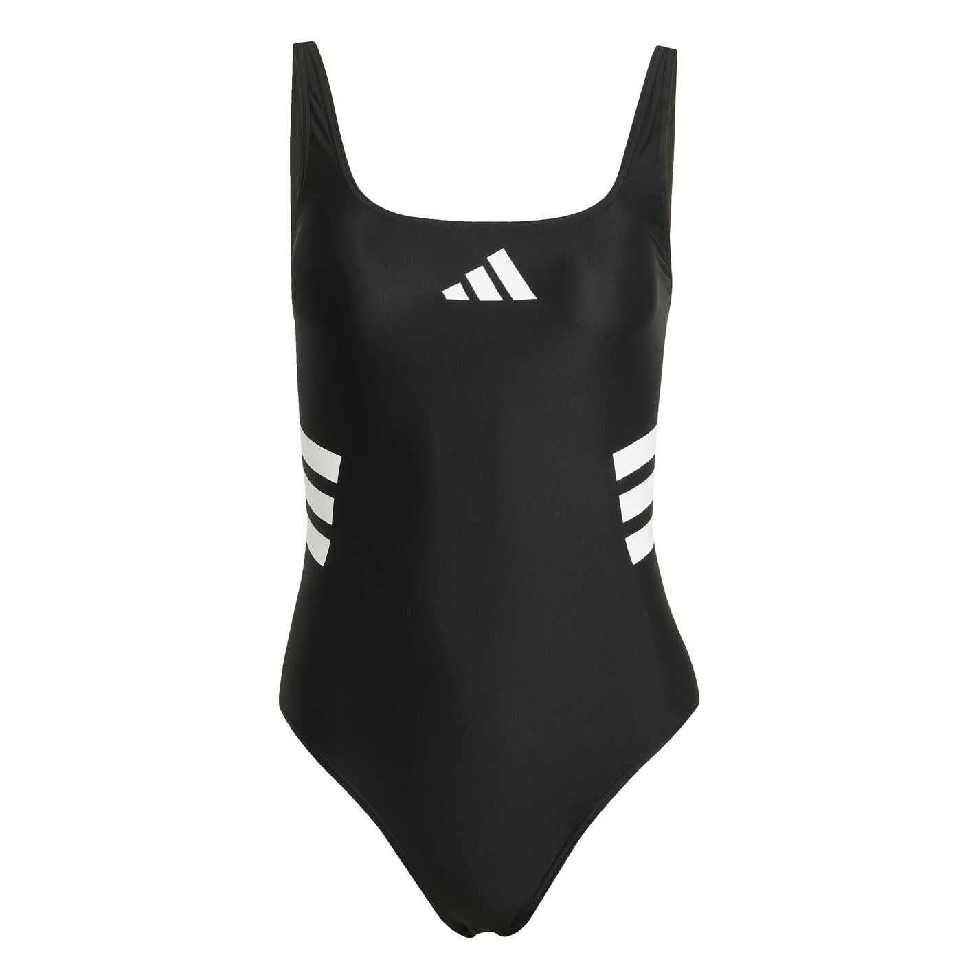 adidas Womens 3 Stripes U Back Swimsuit