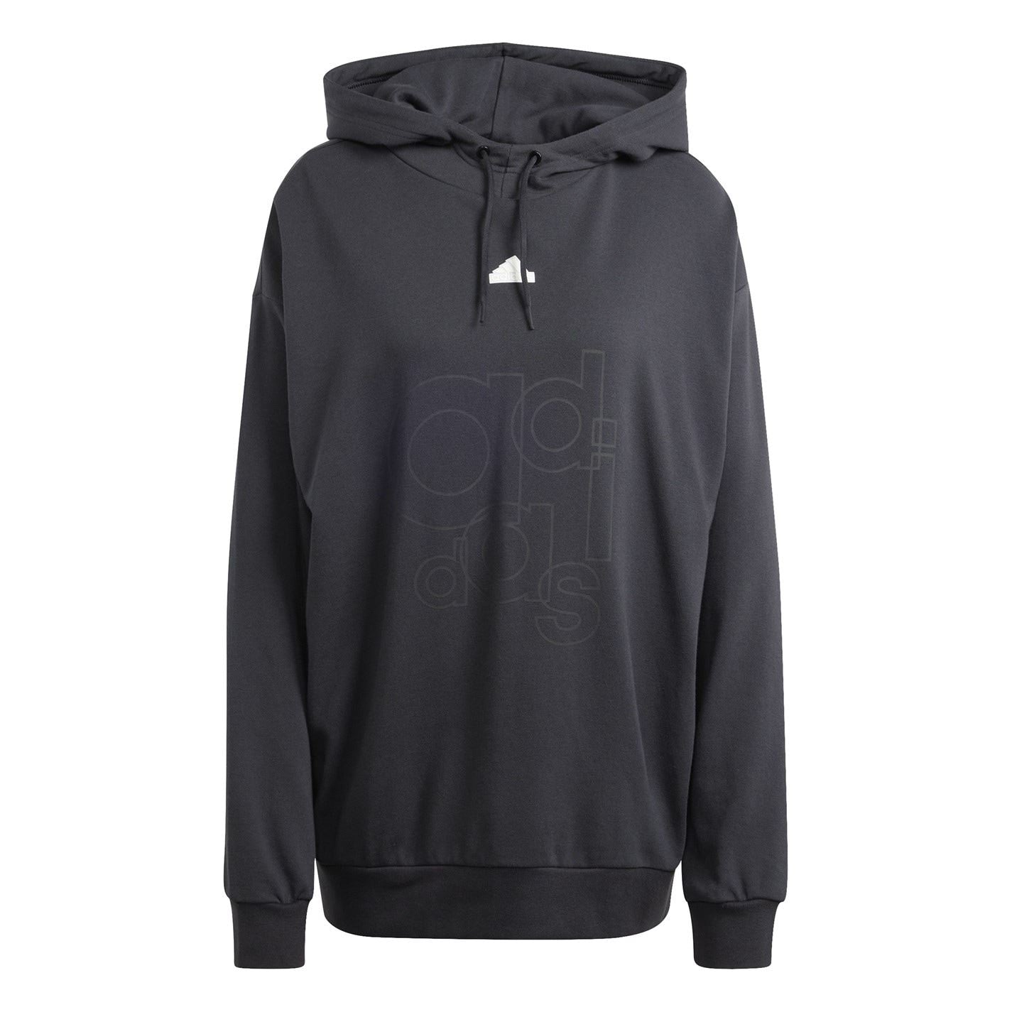 adidas Hooded Neck Drop Shoulder Sweatshirt