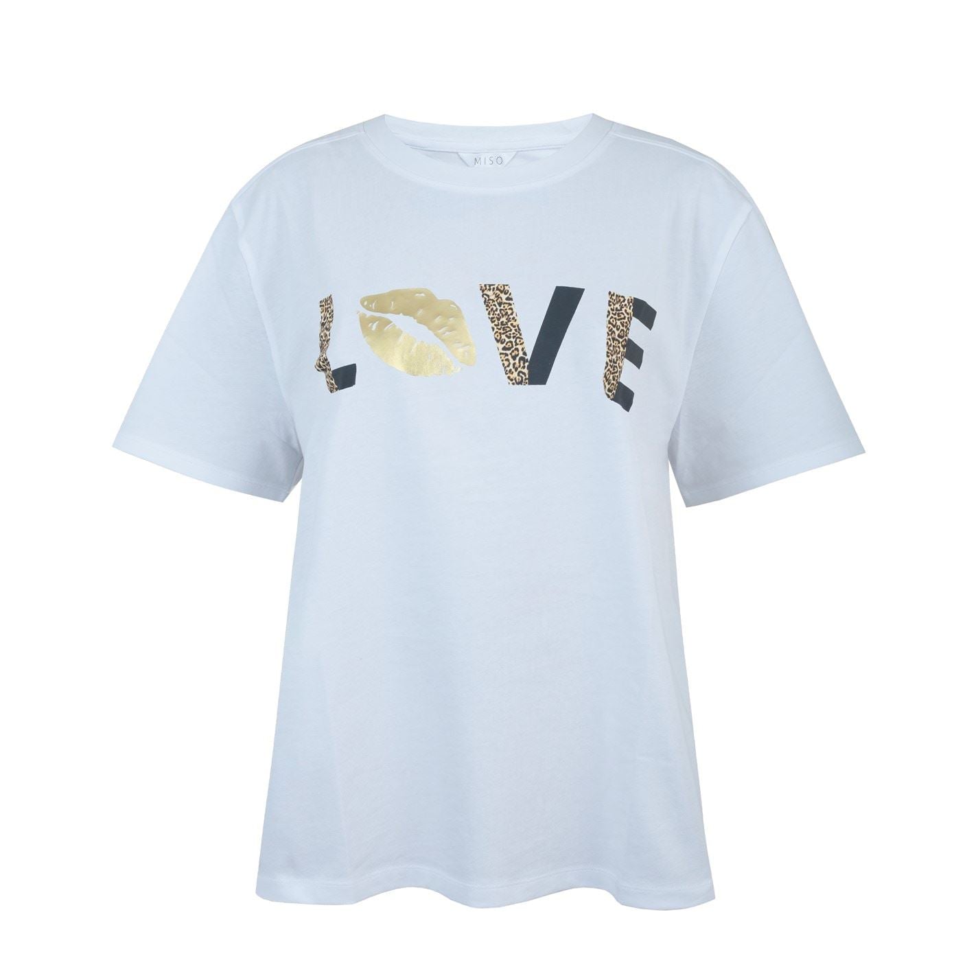 Miso Oversized Printed Graphic T-Shirt