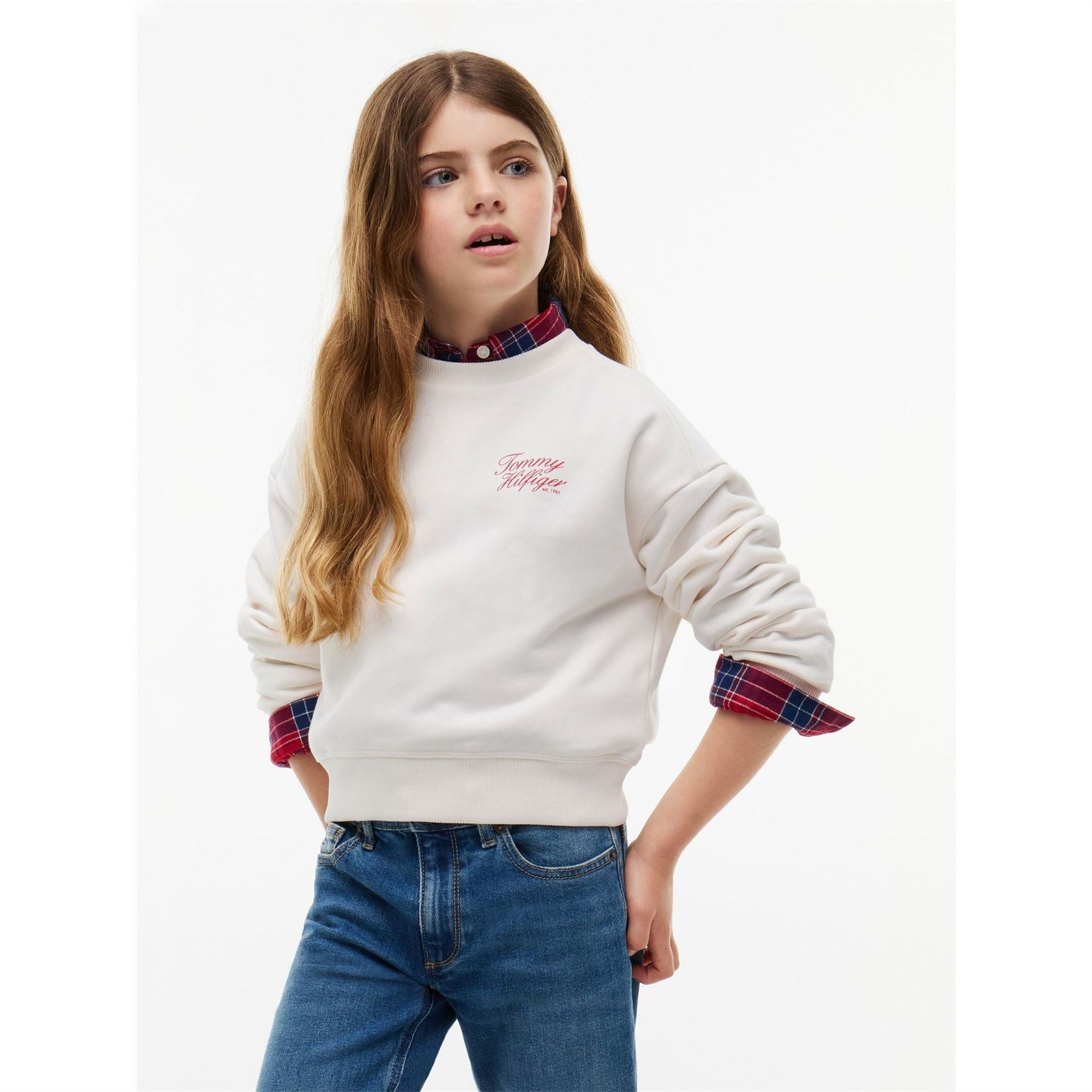Tommy Hilfiger Script Cotton Long Sleeve Sweatshirt